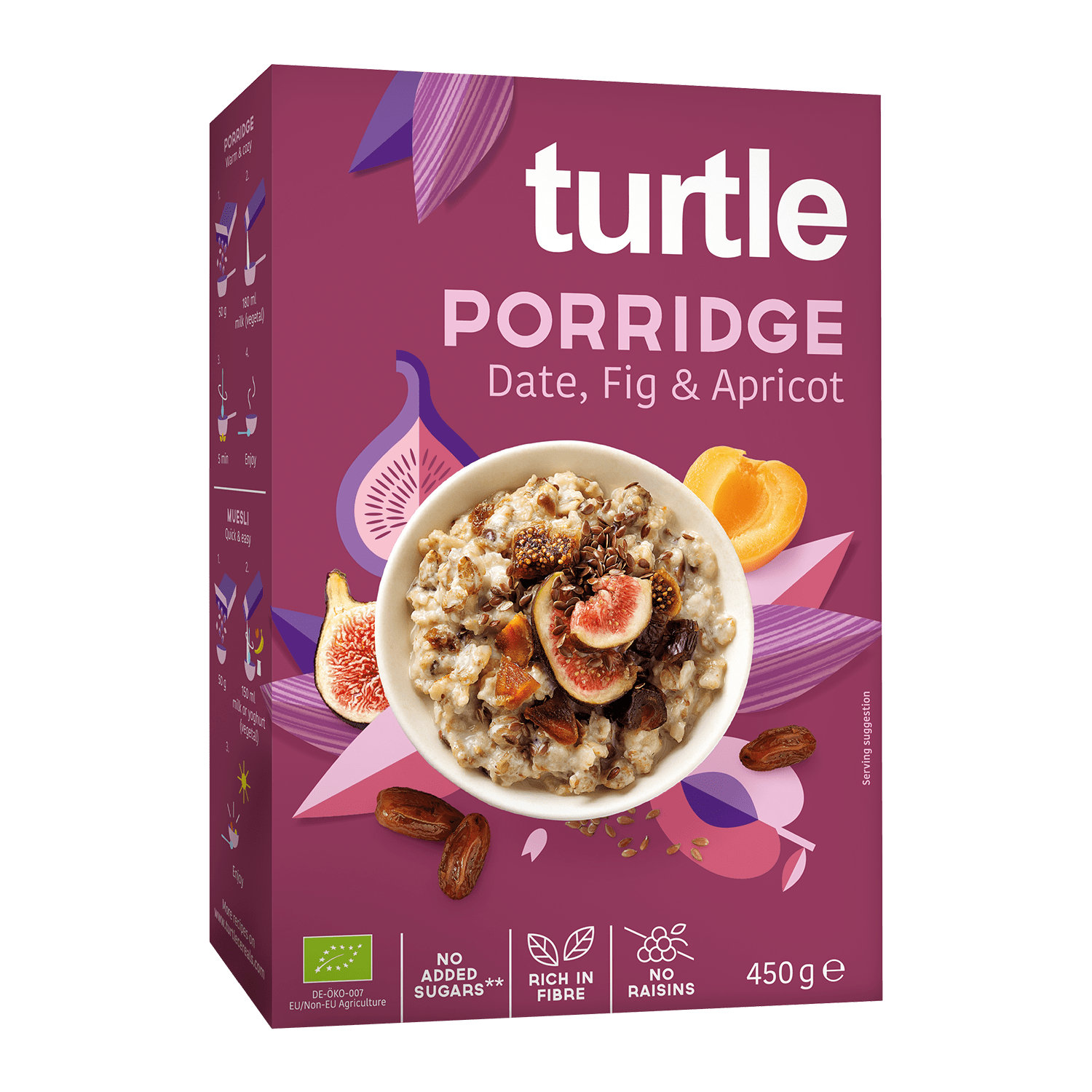Porridge Date, Fig & Apricot, BIO, 450g