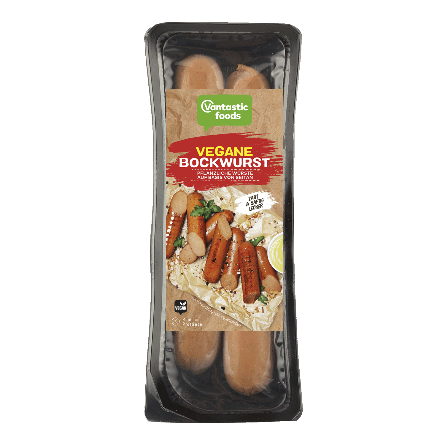 Vegan Bockwurst Sausages, 200g