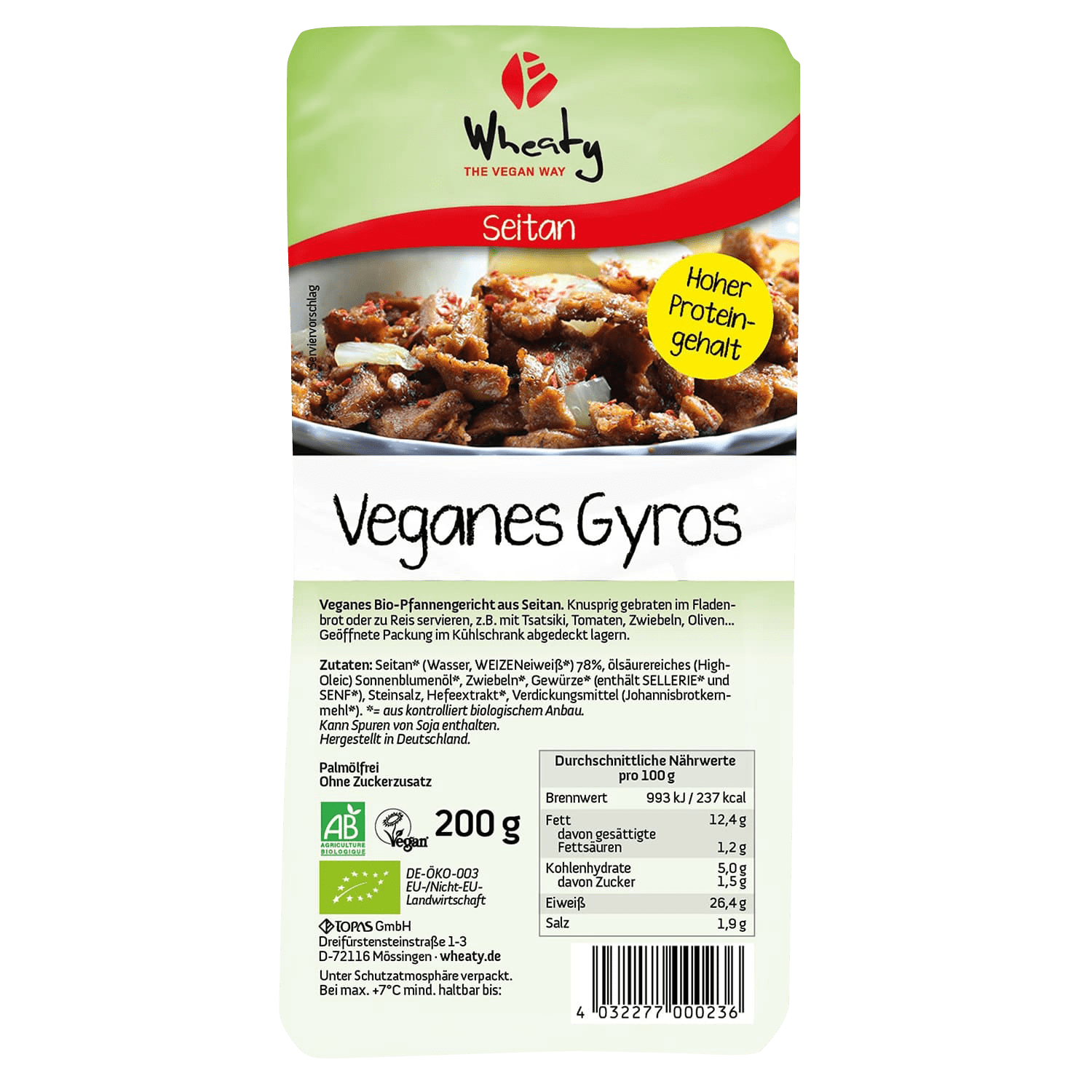 Veganes Gyros, BIO, 200g