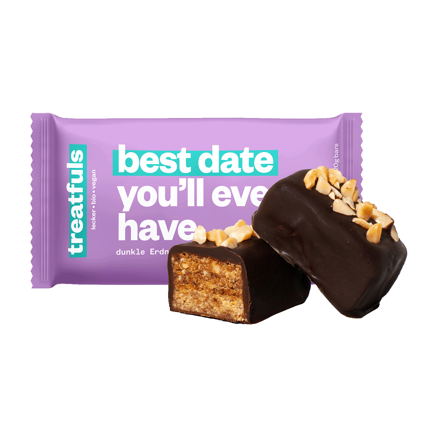 Best Date You'll Ever Have dunkle Erdnuss-Schoko-Riegel, BIO, 40g