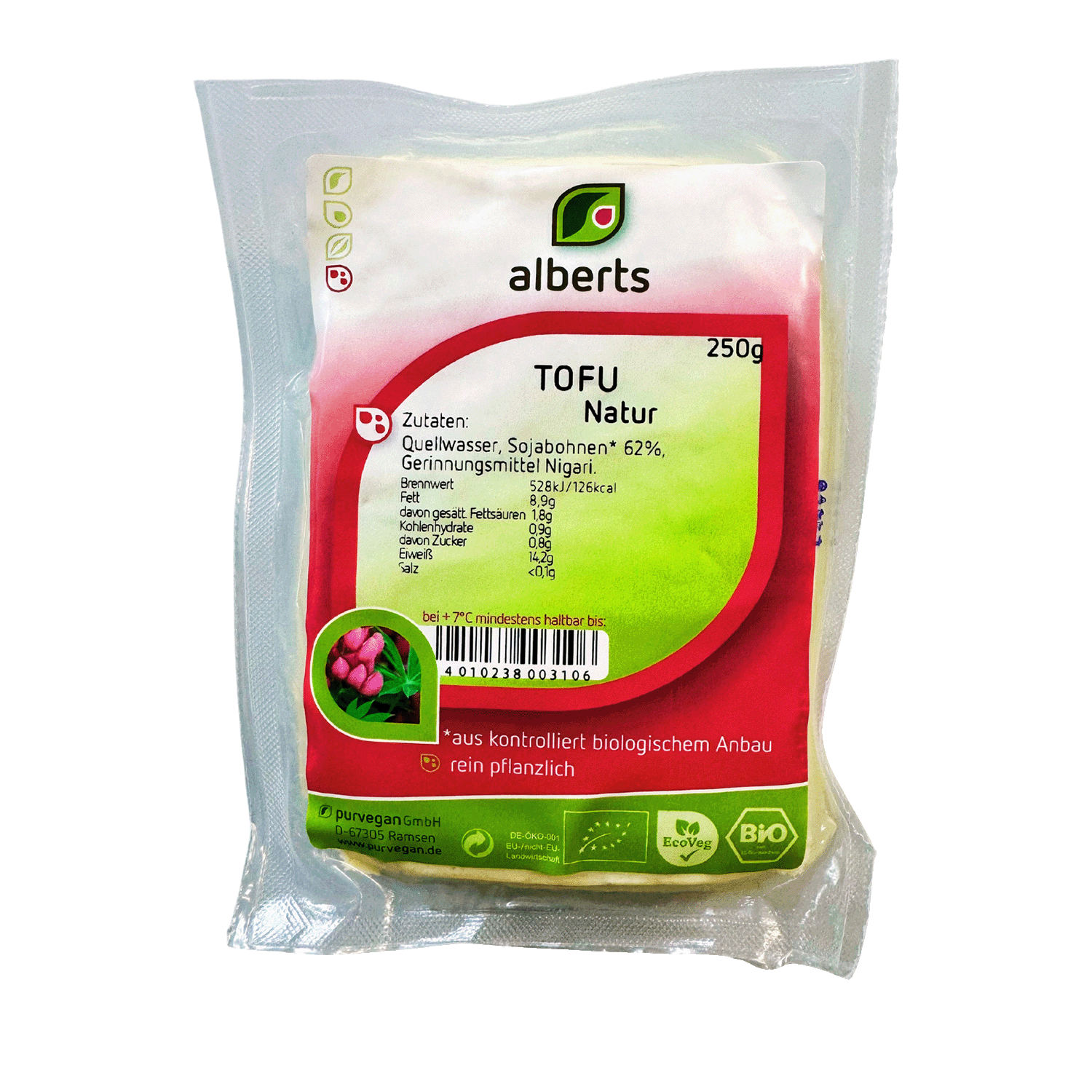 Tofu Natural, Organic, 250g