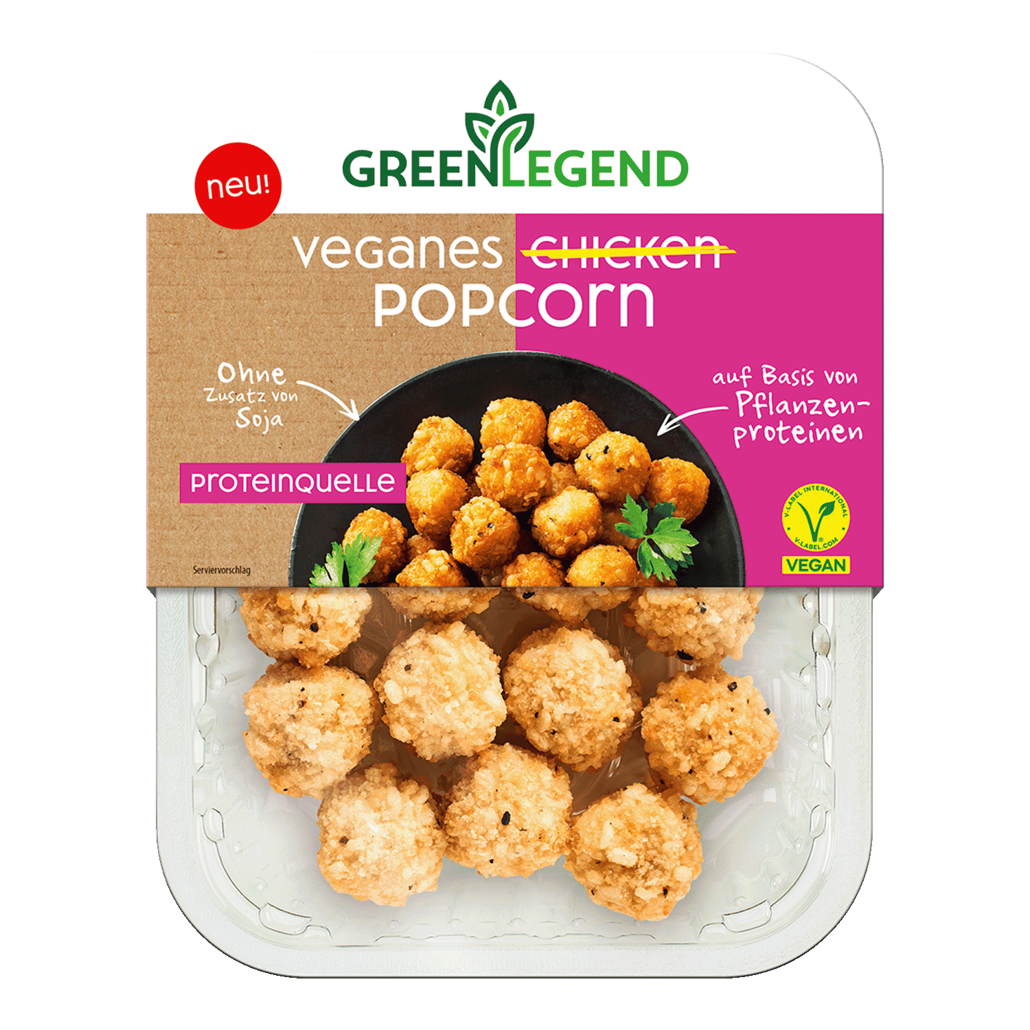 Veganes Chicken Popcorn, 150g