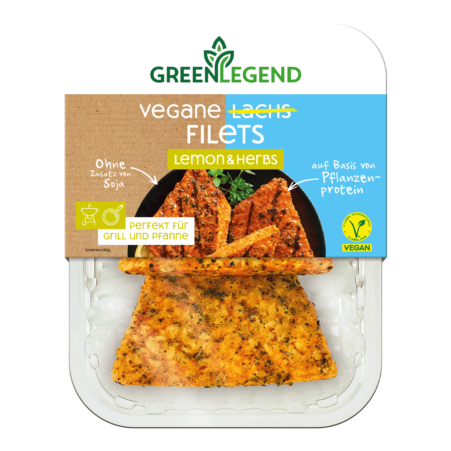 Vegane Lachs Filets Lemon & Herbs, 160g