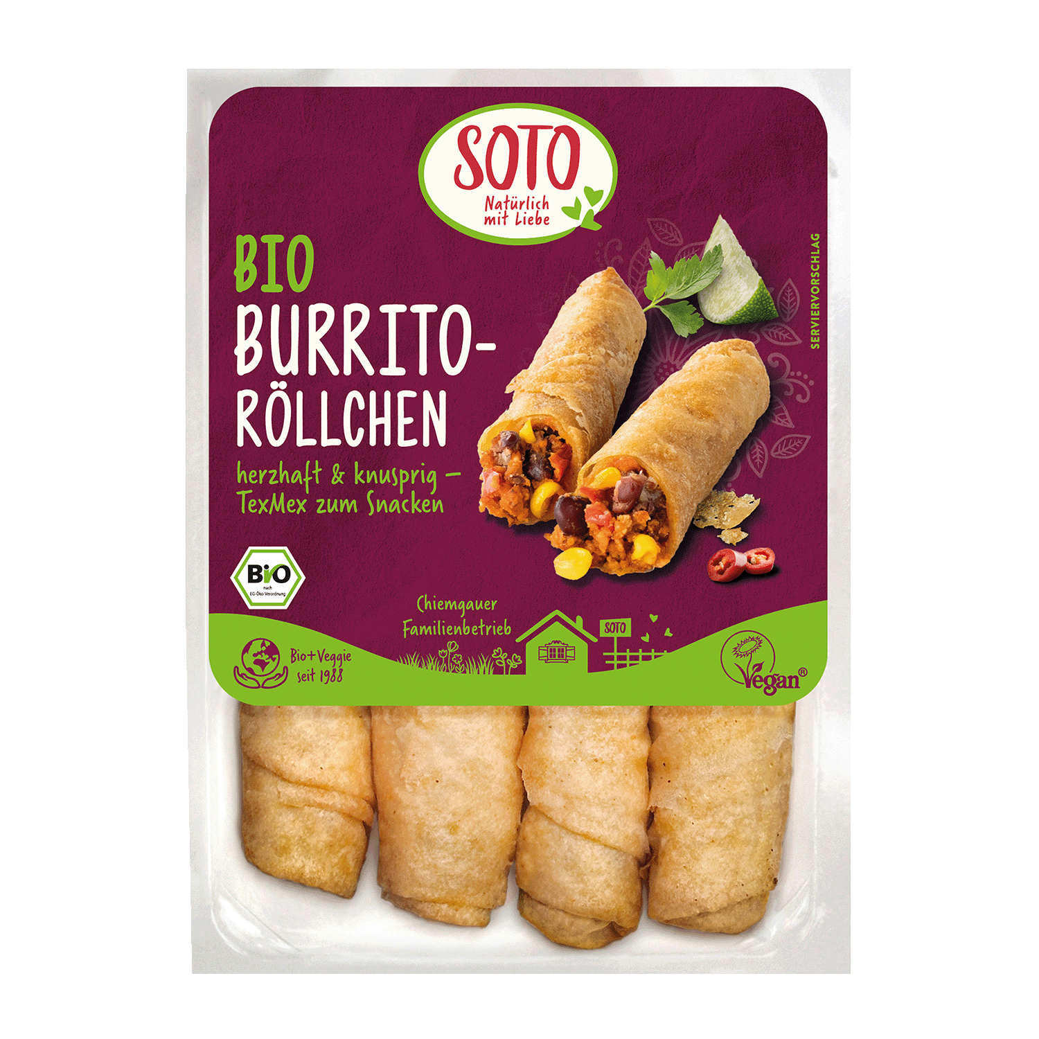 Burrito Rolls, Organic, 190g