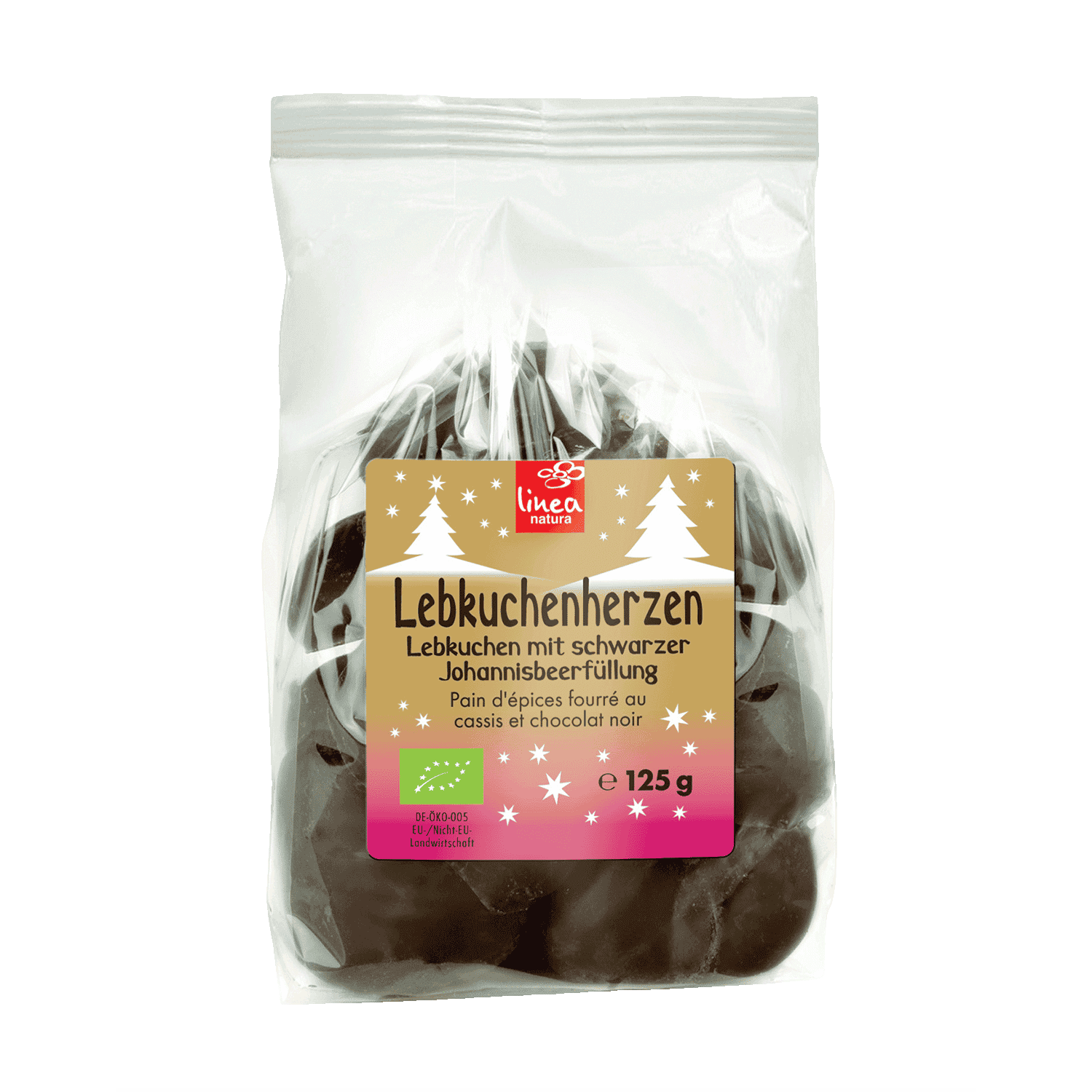 Natura Gingerbread Heart With Currant Filling, Organic, 125g