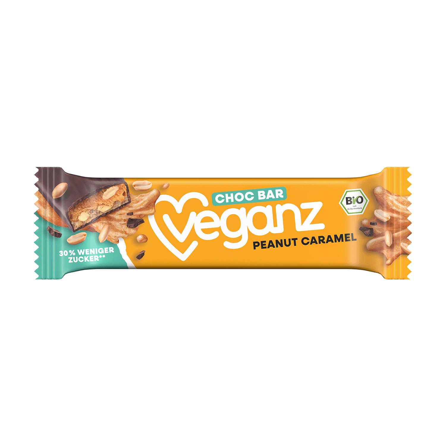 Protein Choc Bar Peanut Caramel, Organic, 50g