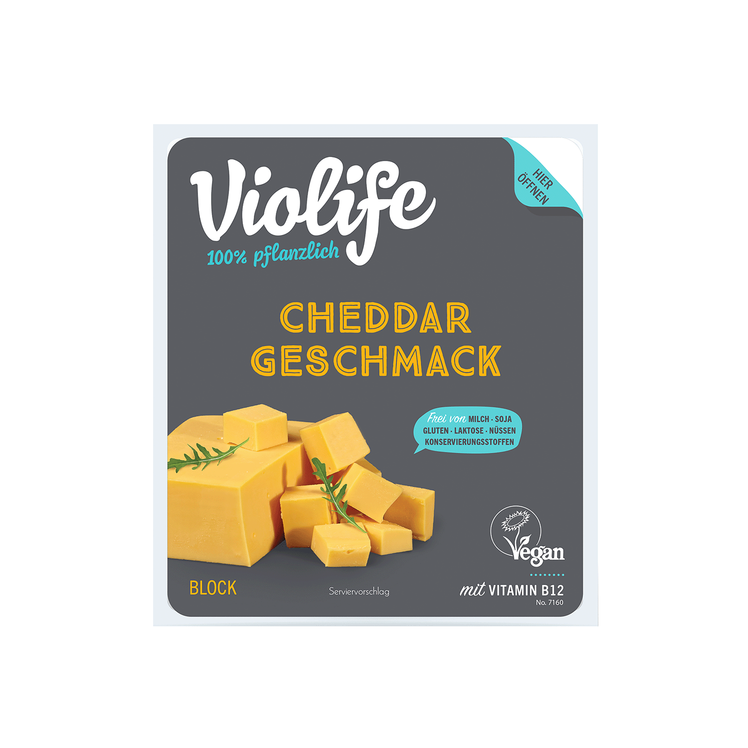 Block mit Cheddar Geschmack, 400g