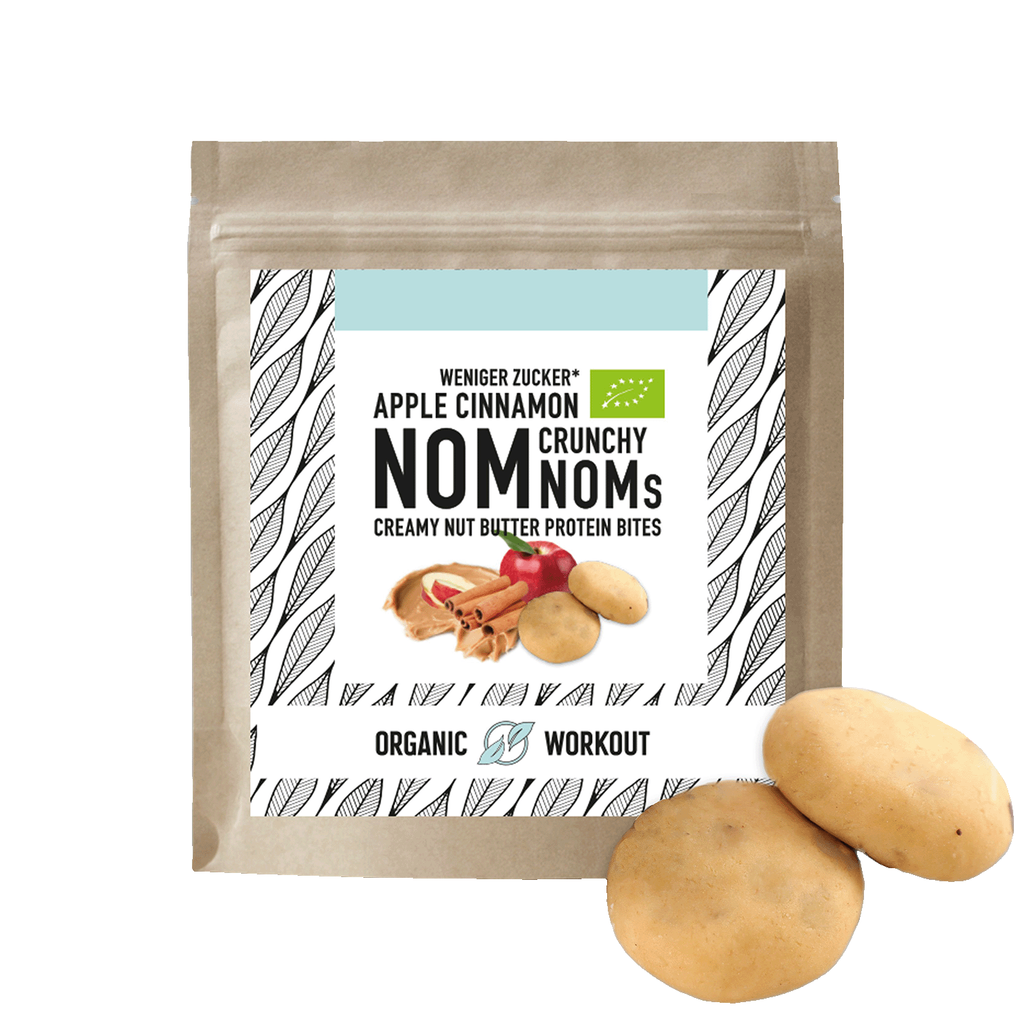 Apple Cinnamon Crunch Protein NomNoms, Organic, 45g