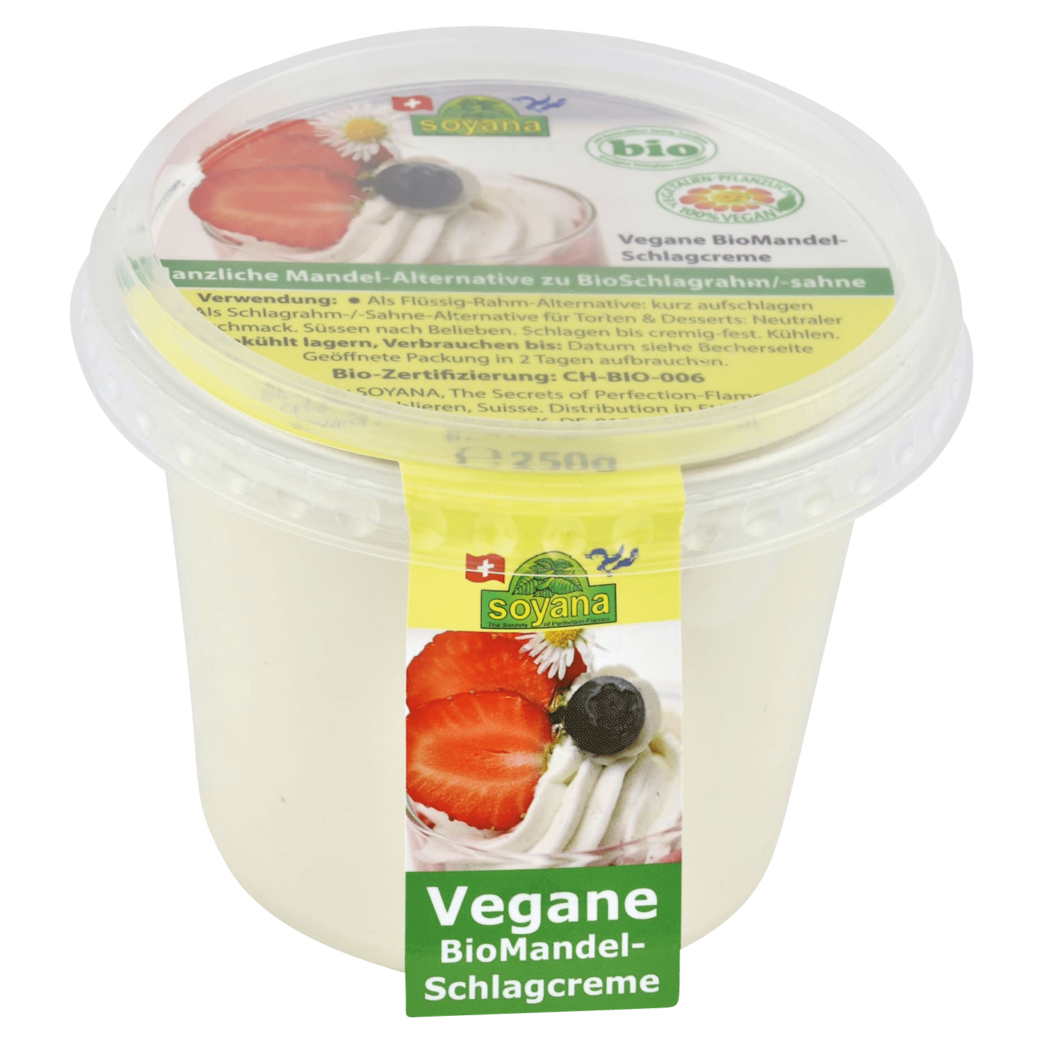 Vegan Almond Whipped Cream, Organic, 250g