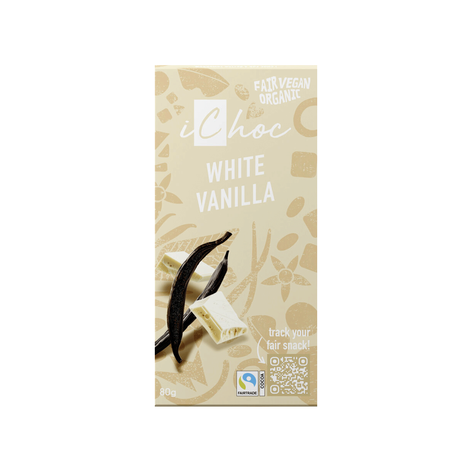 White Vanilla, Organic, 80g