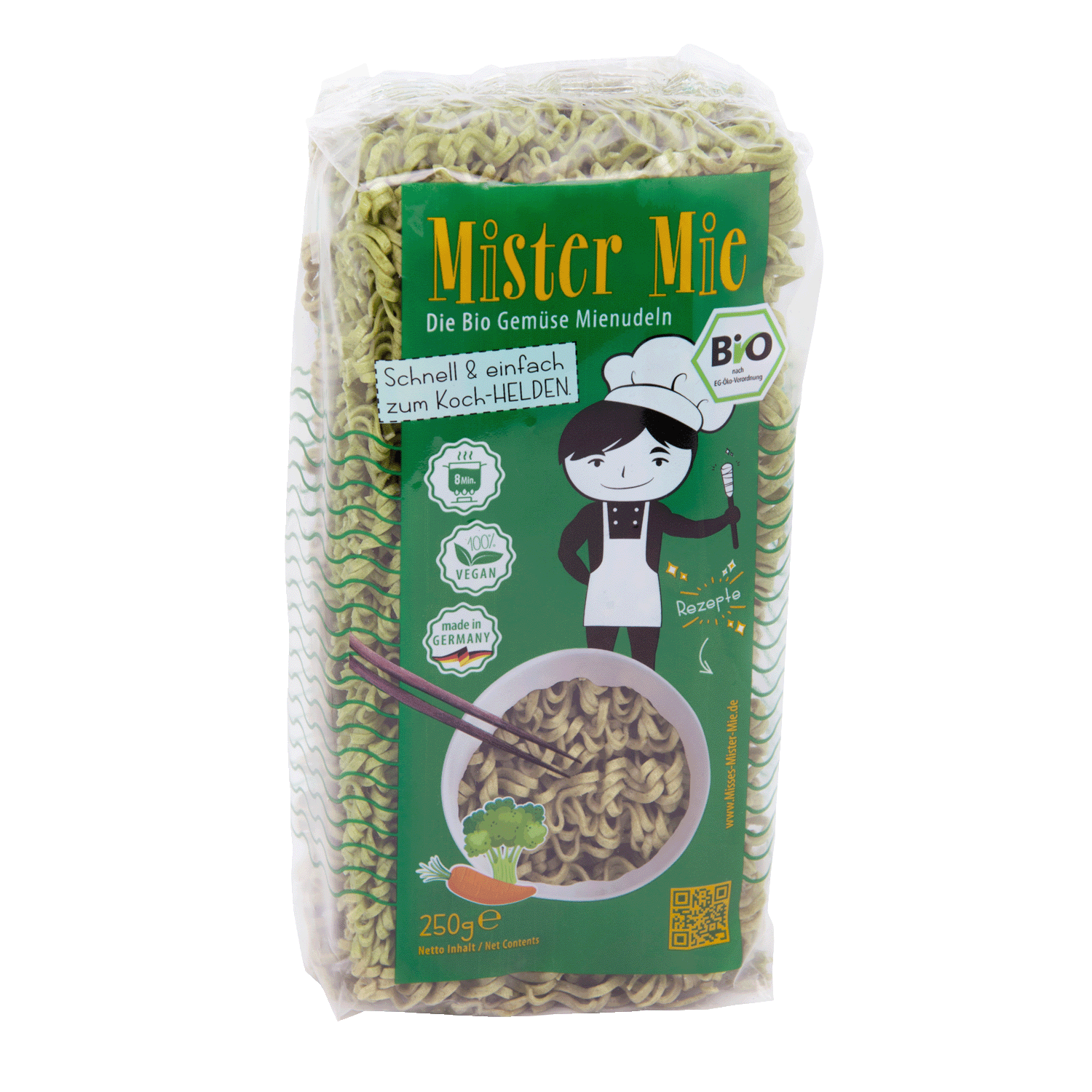 Gemüse Mienudeln, BIO, 250g