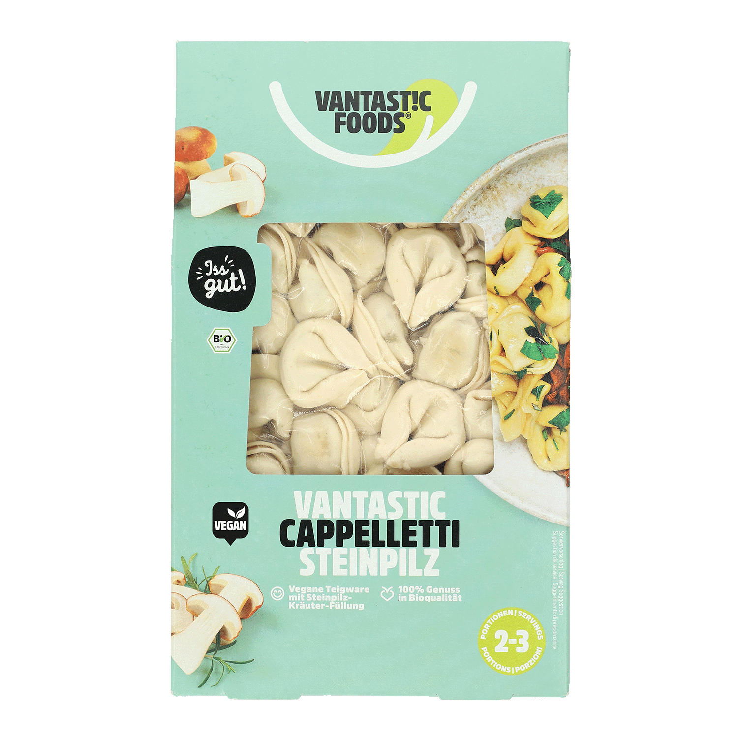 Vantastic Cappelletti Porcini, Organic, 250g