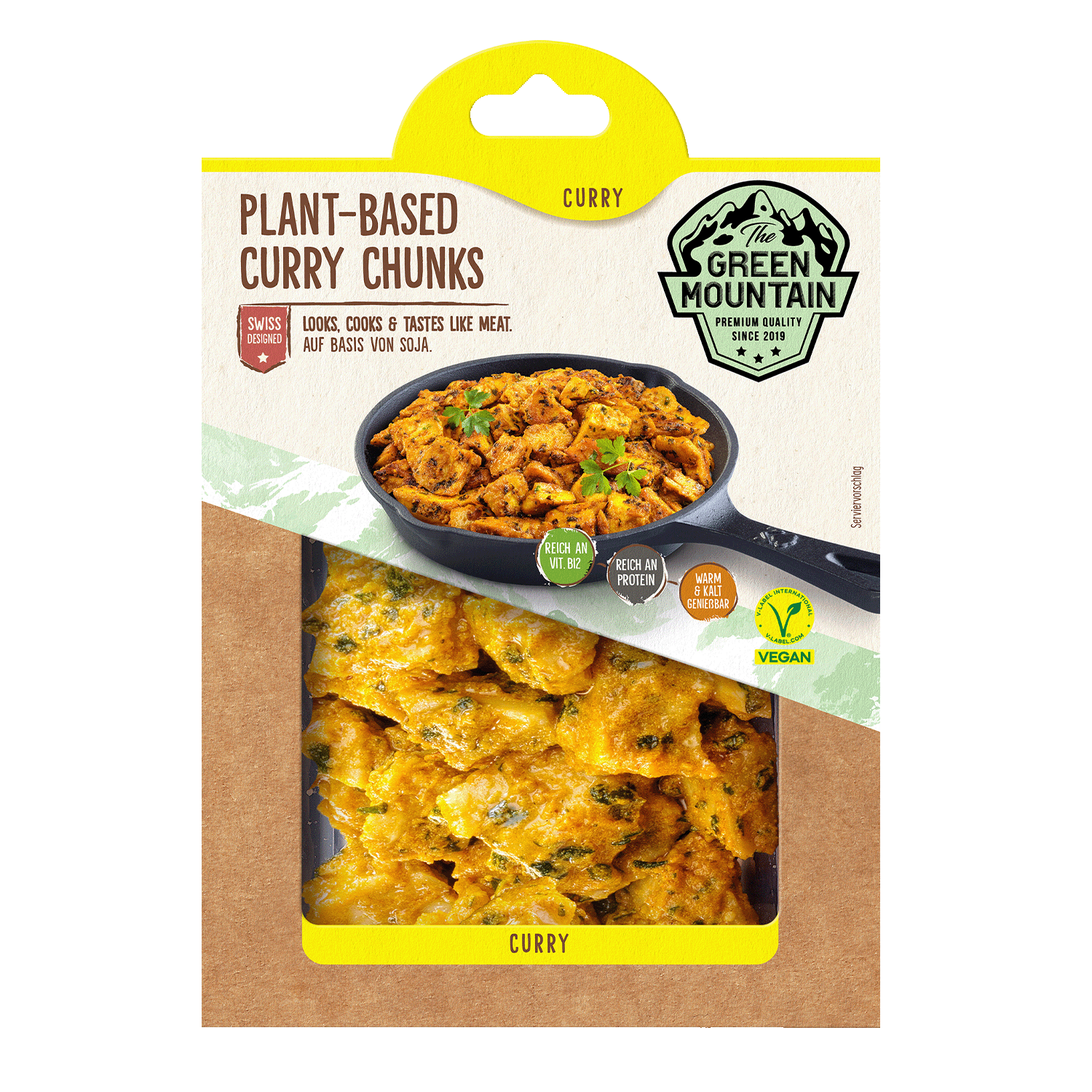 Vegan Plant-Based Curry Chunks, 180g