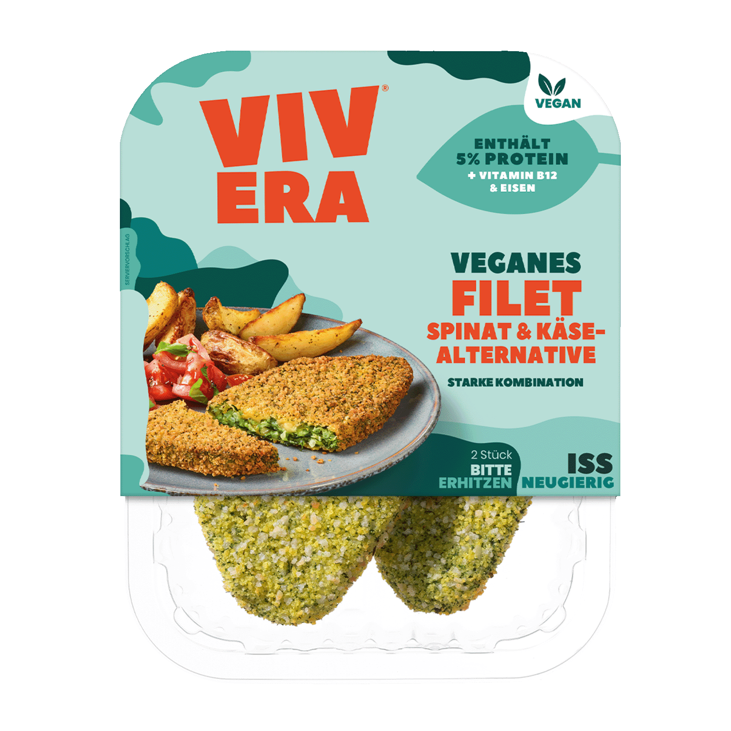 Veganes Filet Spinat & Käsealternative, 200g