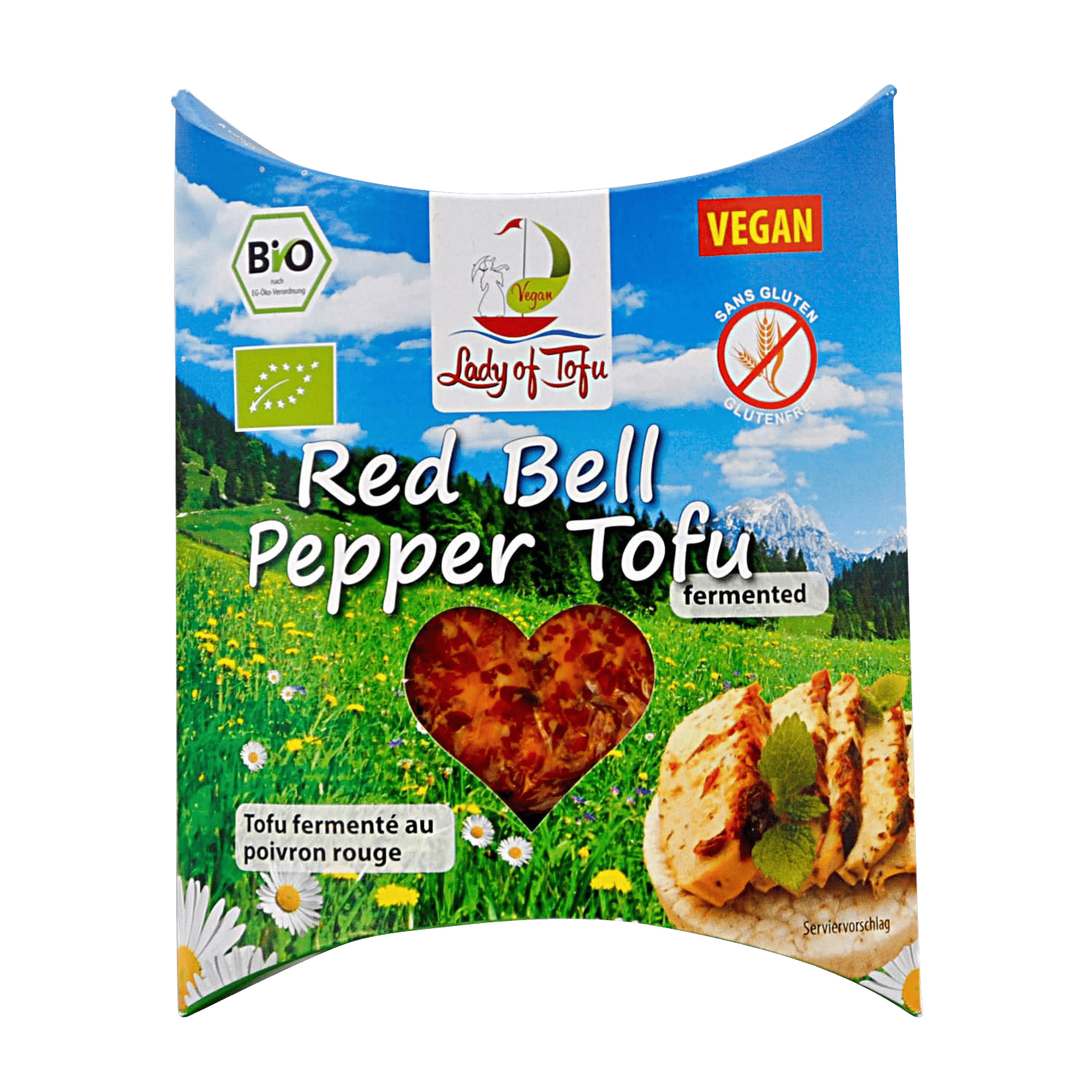 Red Bell Pepper Tofu, BIO, 130g