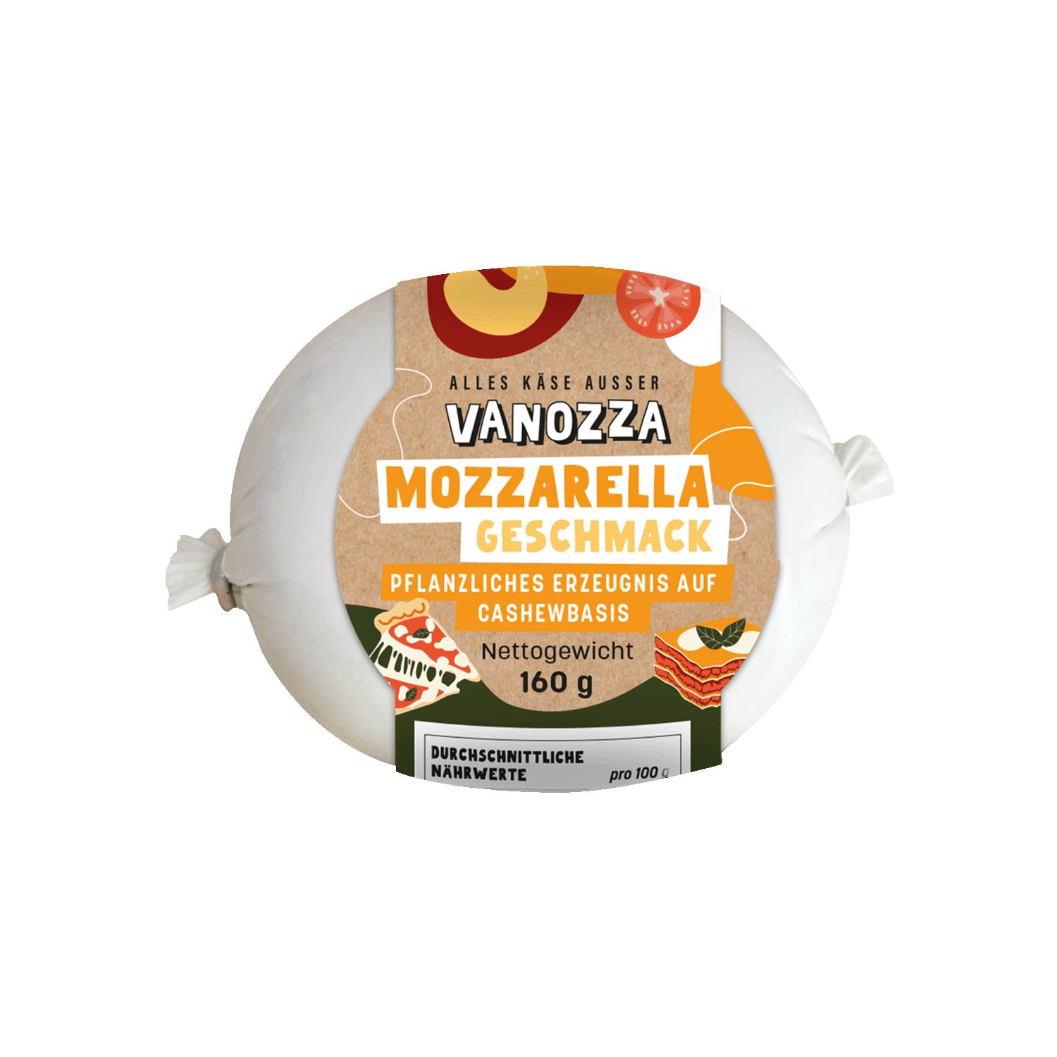 Mozzarella Geschmack Kugel, 160g