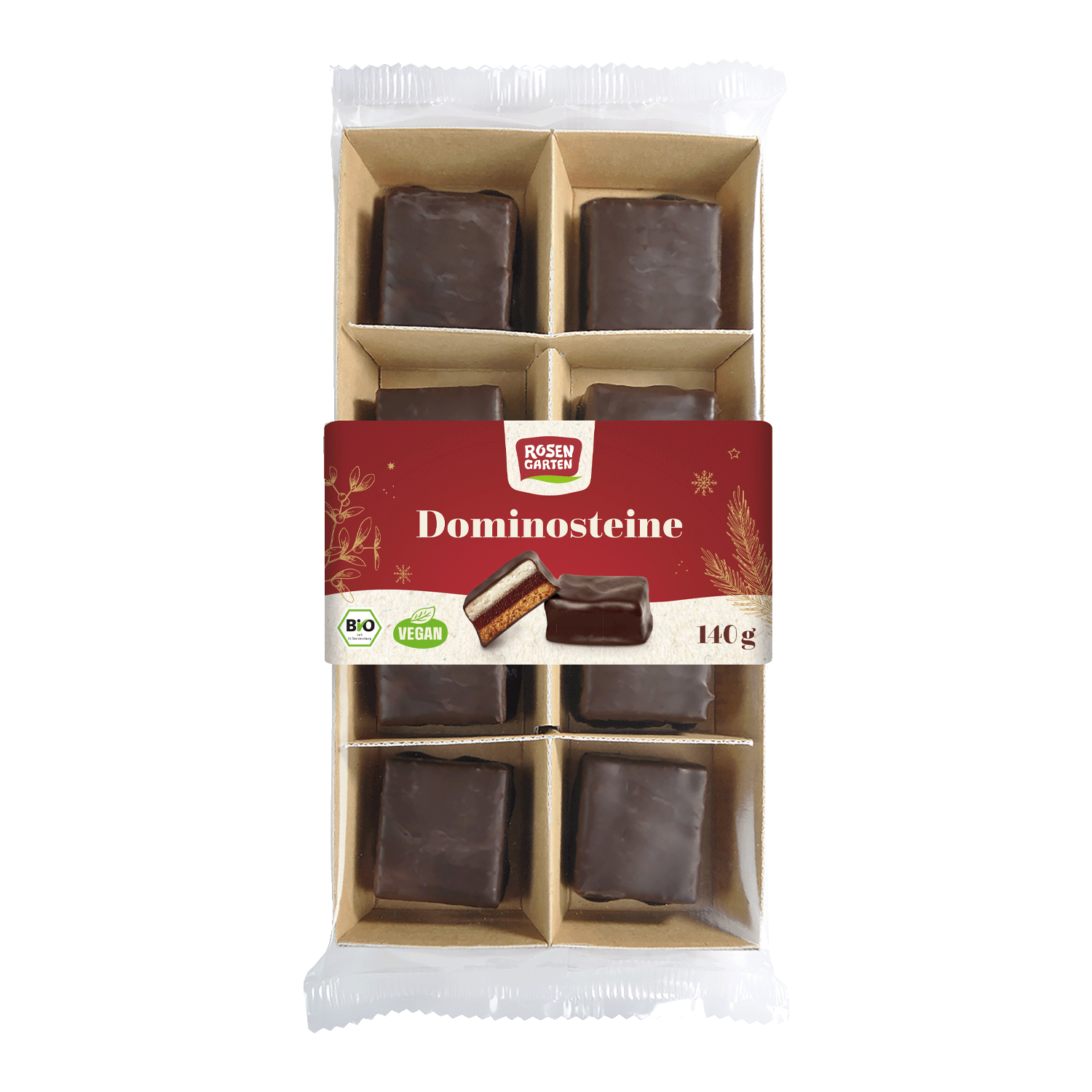 Dark Chocolate "Dominostein", Organic, 140g