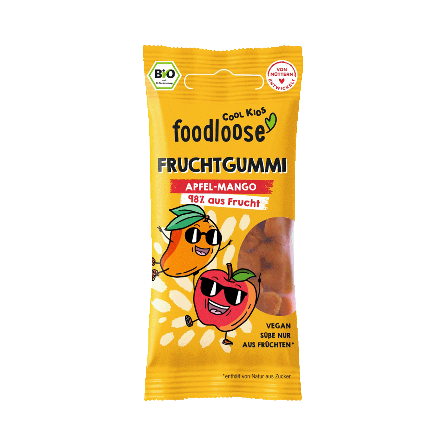 Fruit Gum Apple Mango, Organic, 30g