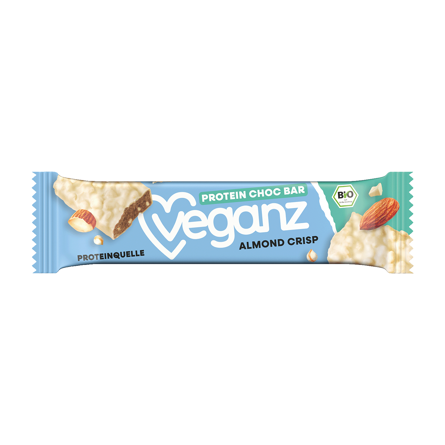 Protein Choc Bar White Almond Crisp, Organic, 50g