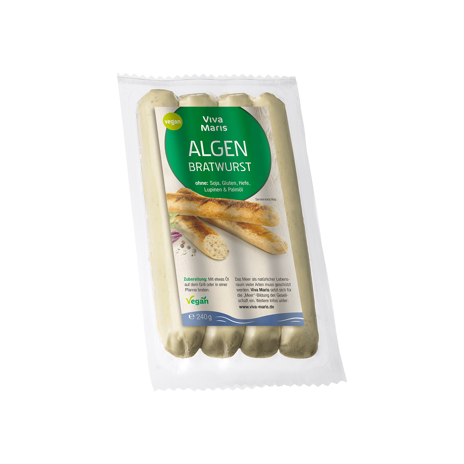 Algen Bratwurst, 240g