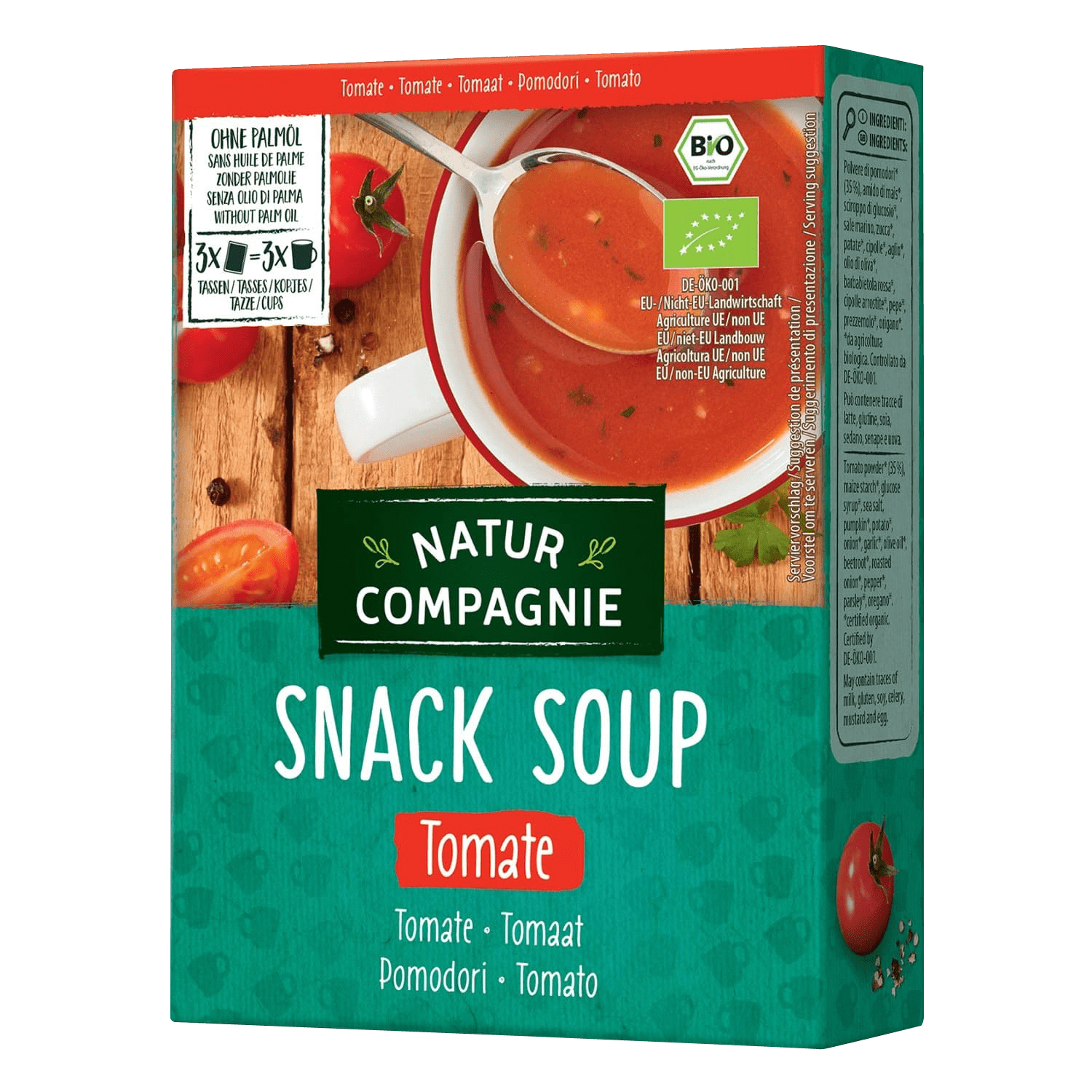 Snack Soup Tomato, Organic, 60g
