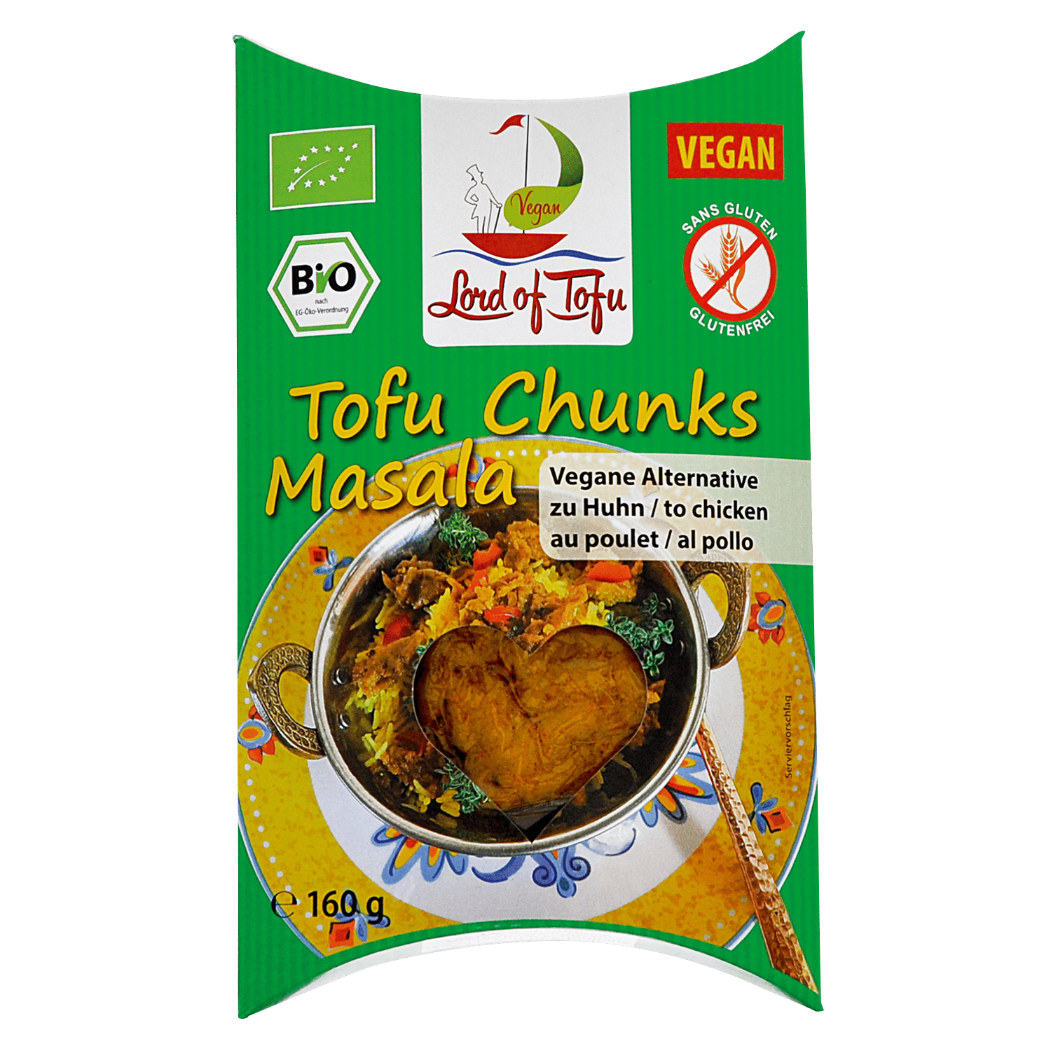 Tofu Chunks Masala, BIO, 160g