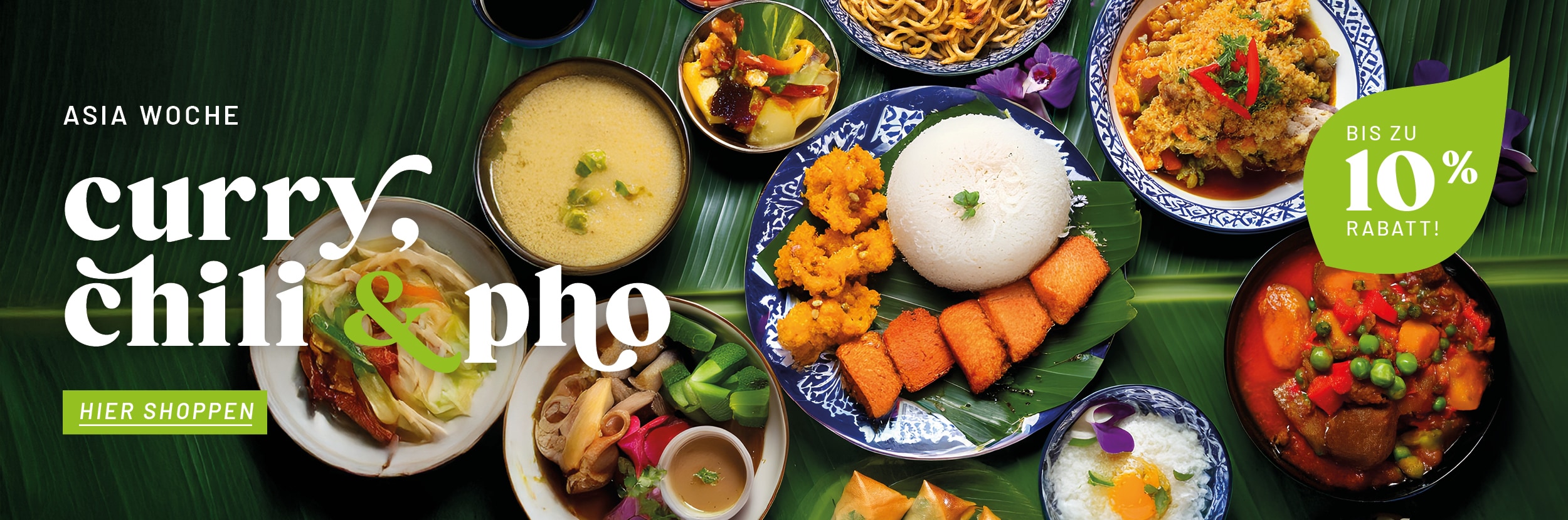 Alles für leckere, vegane asiatische Gerichte