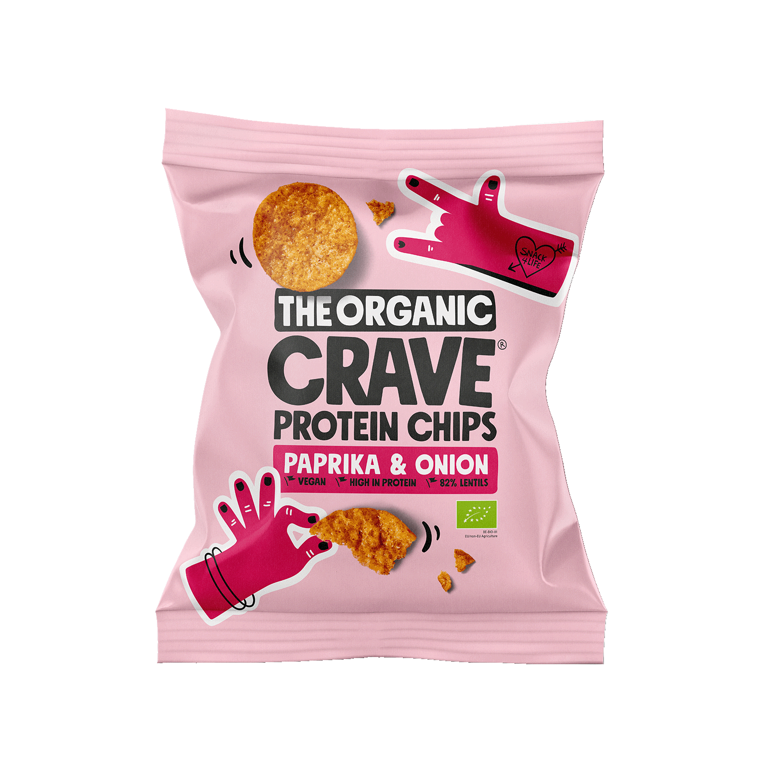 Protein Chips Paprika & Onion, Organic, 30g