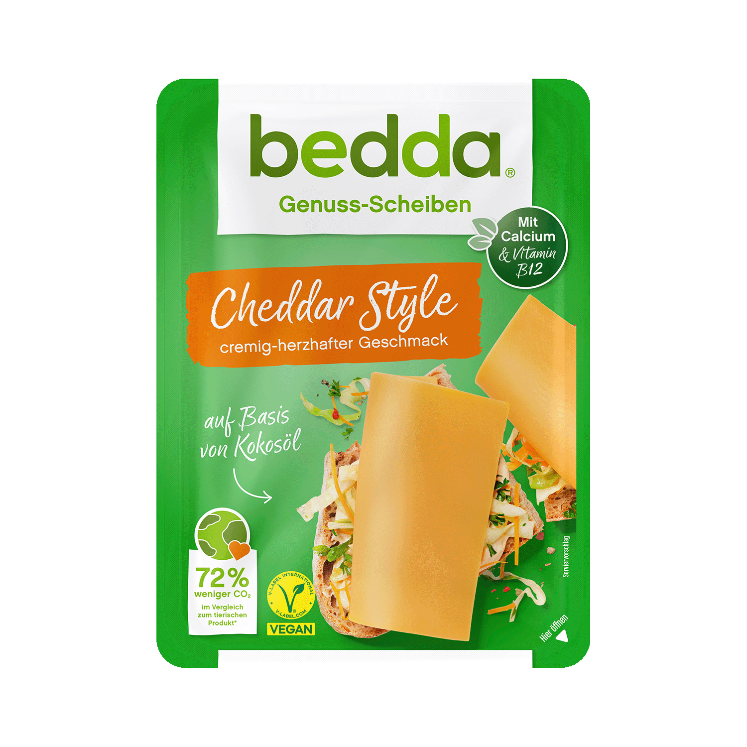 Slices Cheddar Style, 500g