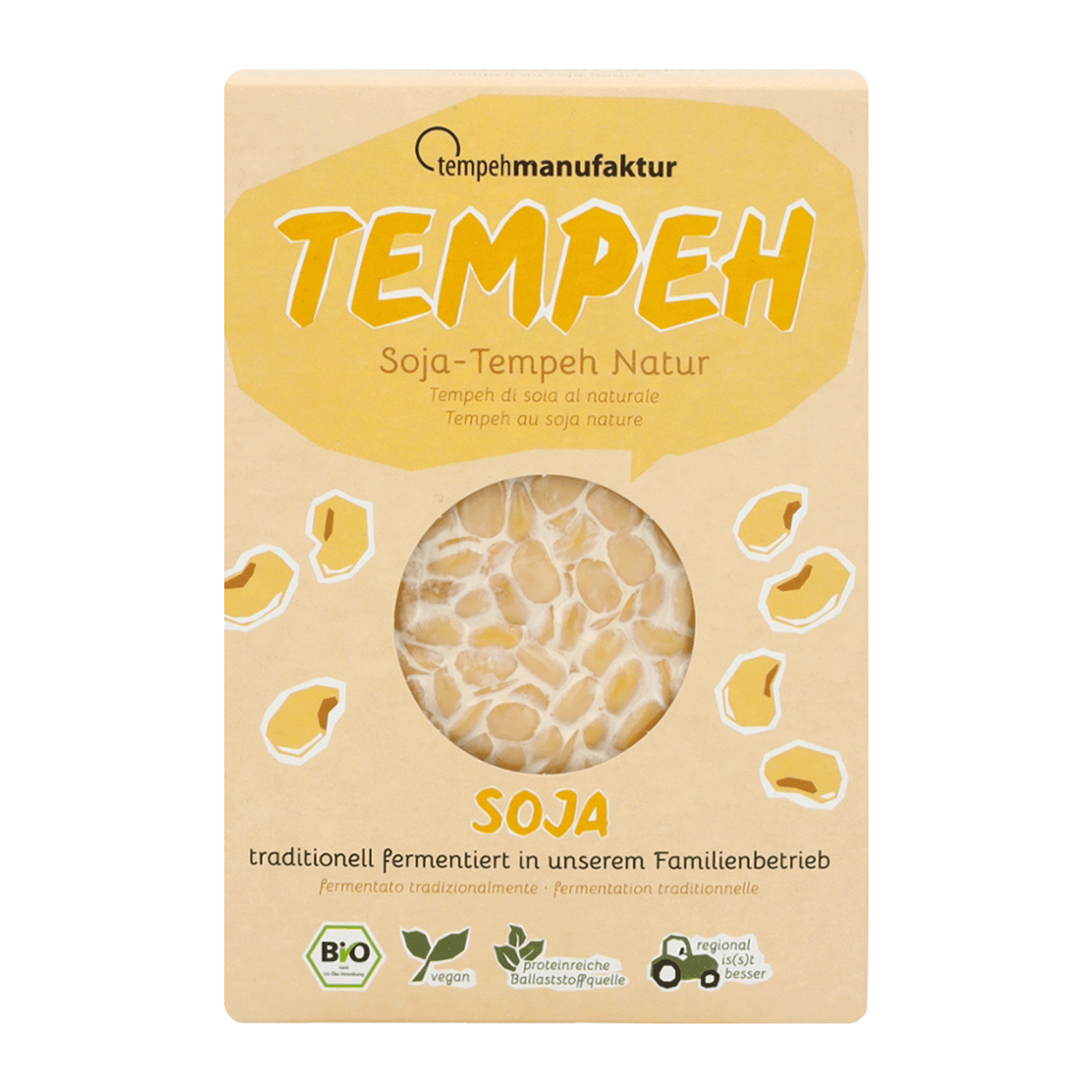 Soy Tempeh Nature, Organic, 200g