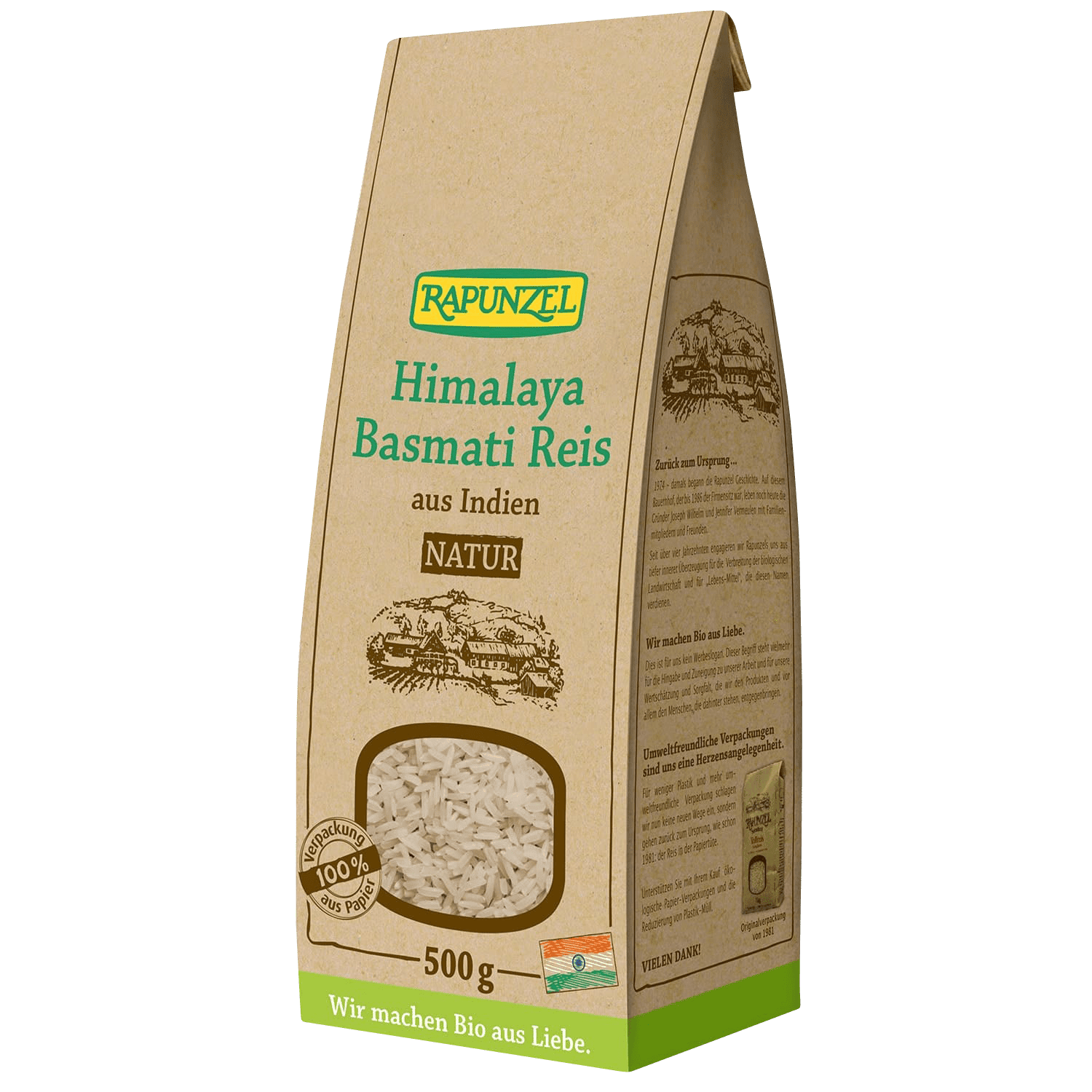 Himalaya Basmati Reis Natur, BIO, 500g