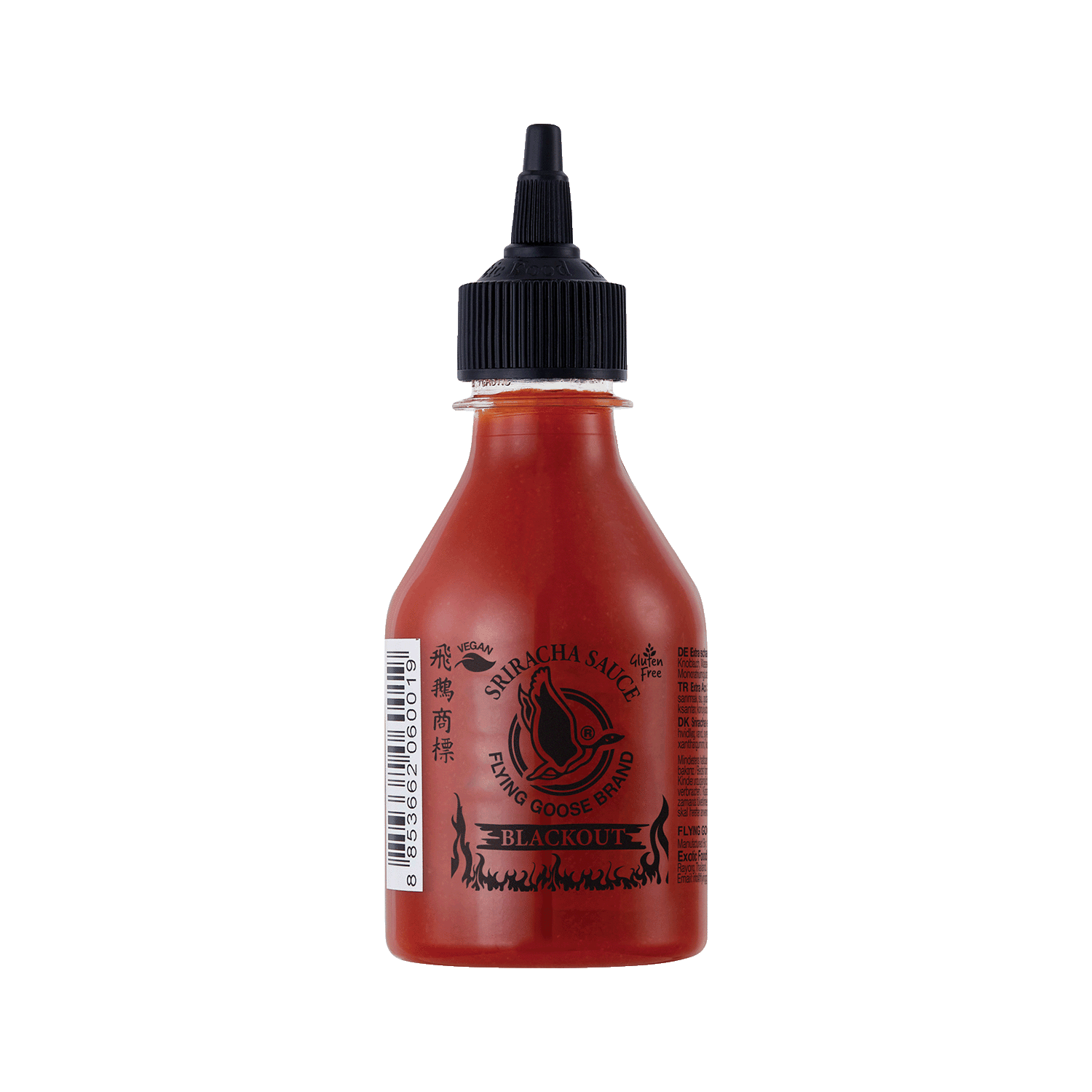 Chilisauce Sriracha "Blackout", 455ml