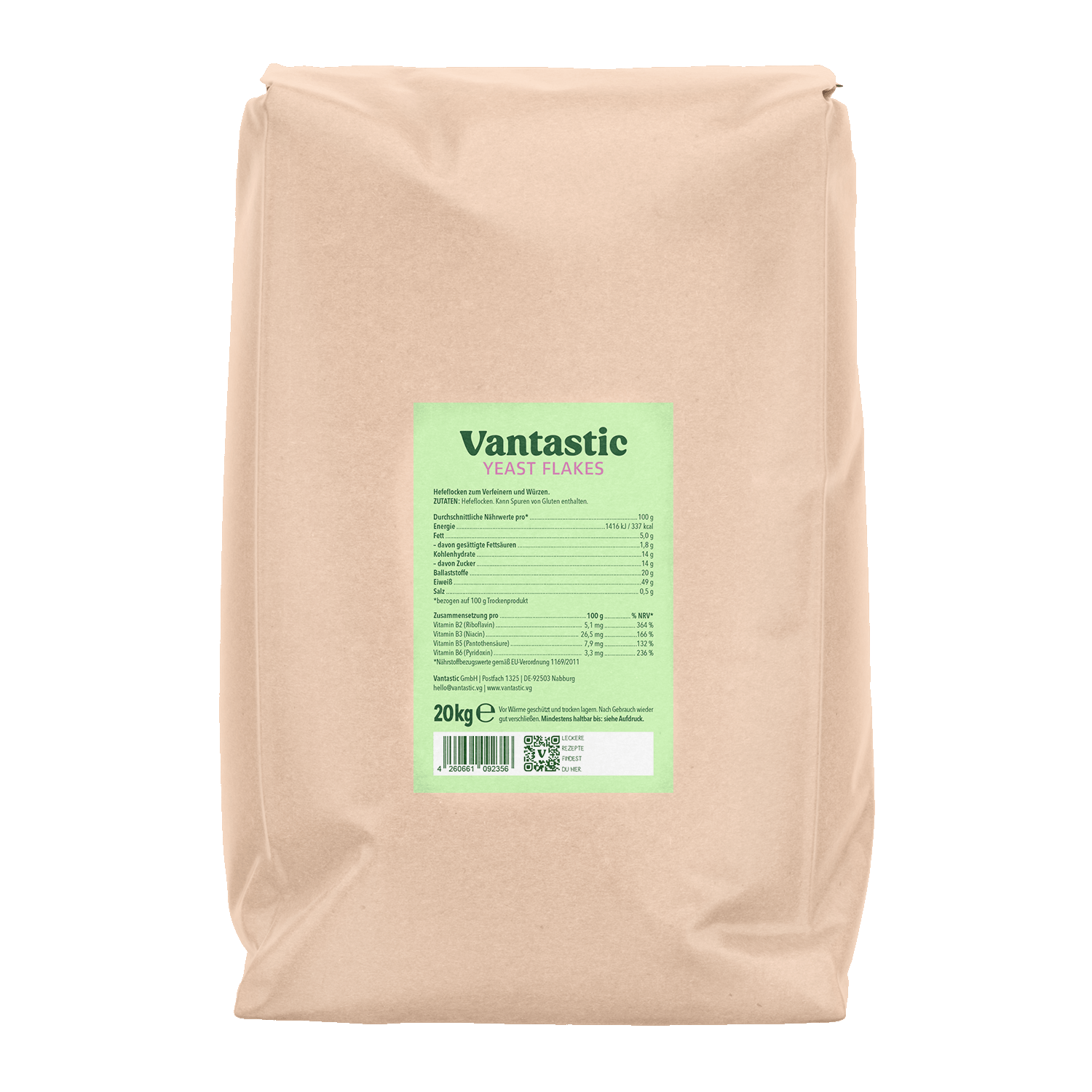 Yeast Flakes bulk pack, 20kg