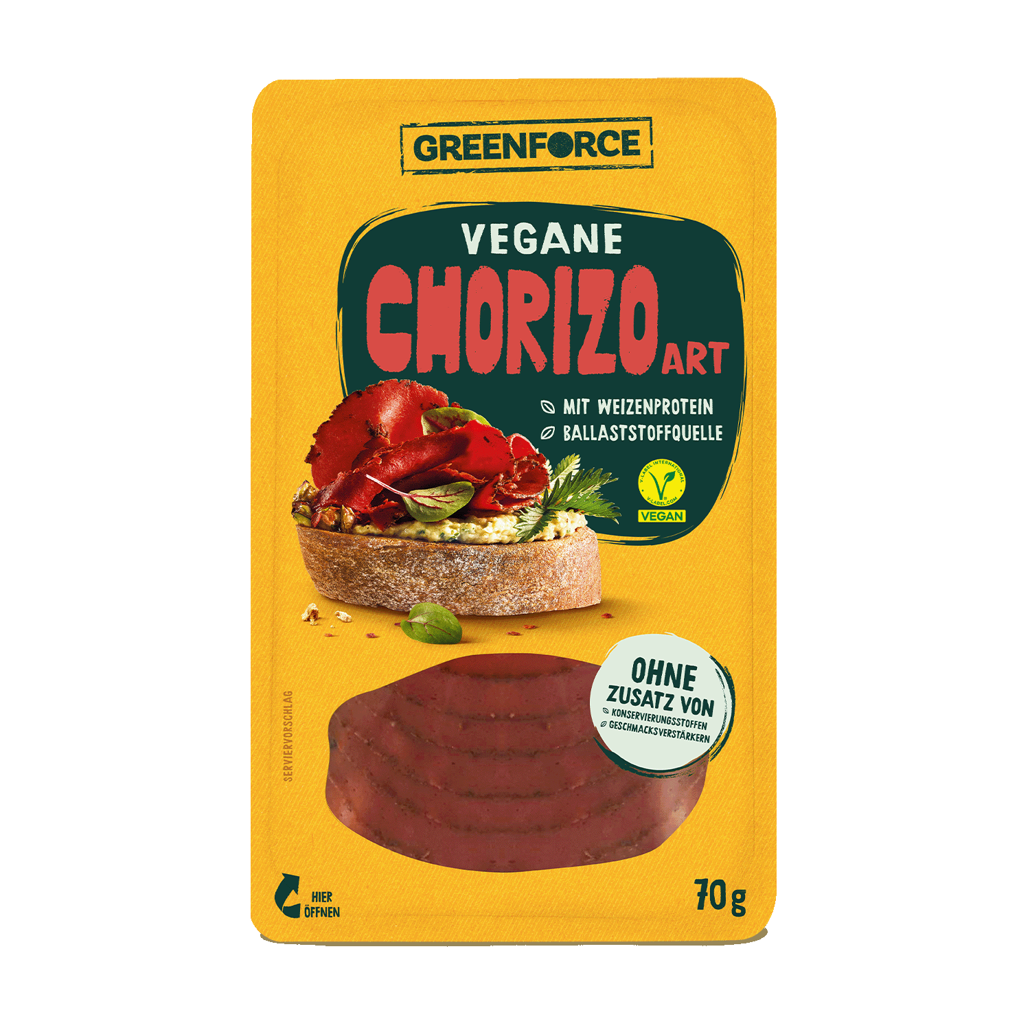 Vegan Cold Cuts Chorizo Style, 70g