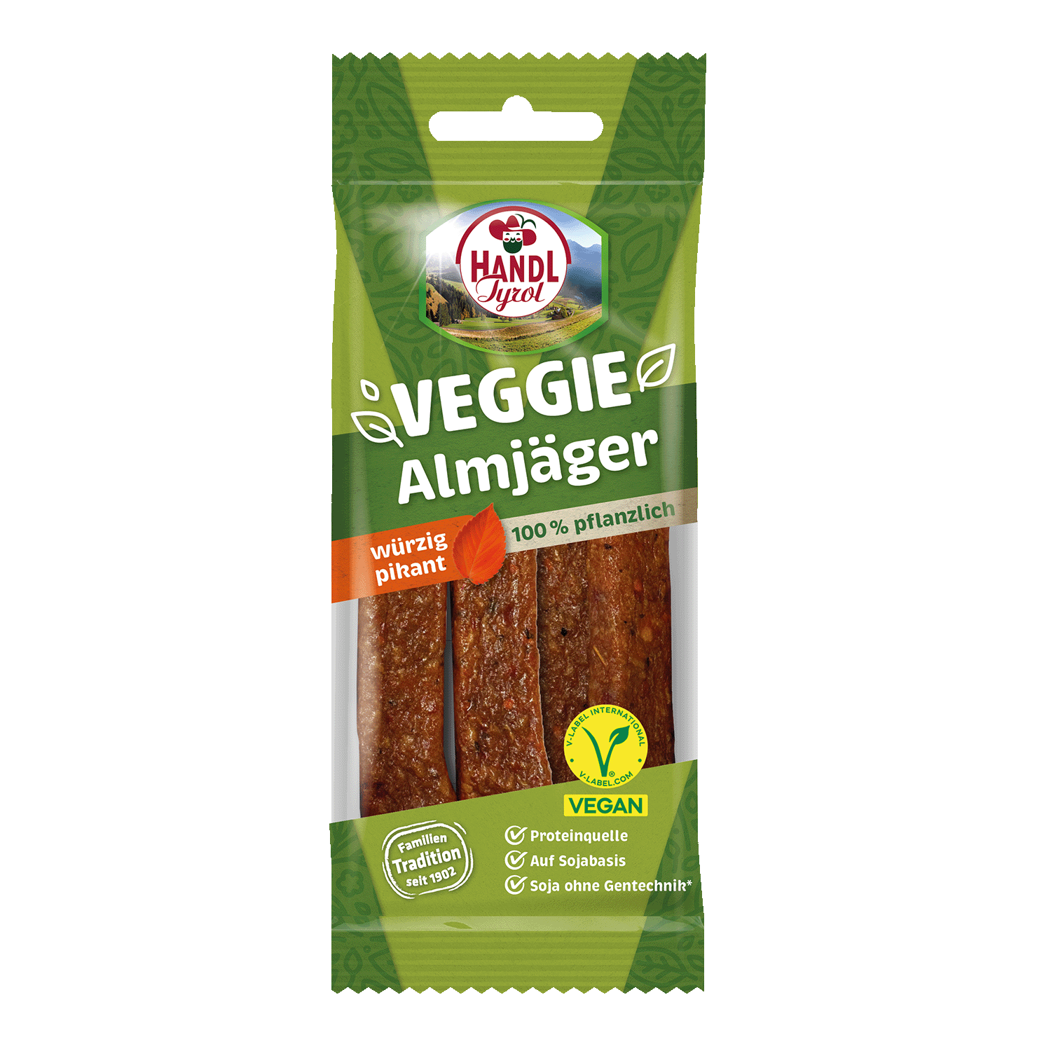 Veggie Almjäger Würzig Pikant, 80g