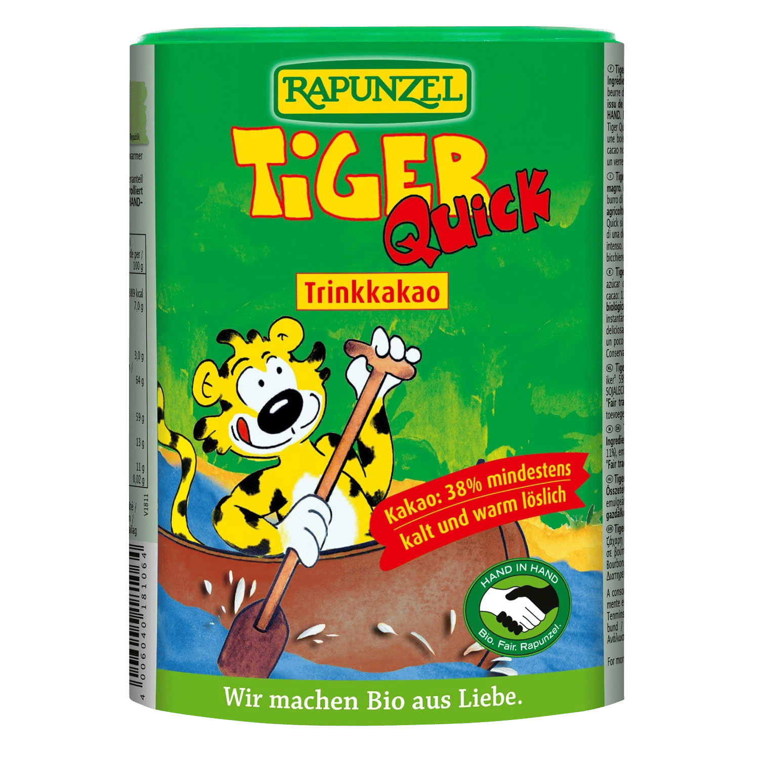 Tiger Quick Instant Drinking Cocoa, Organic, 400g