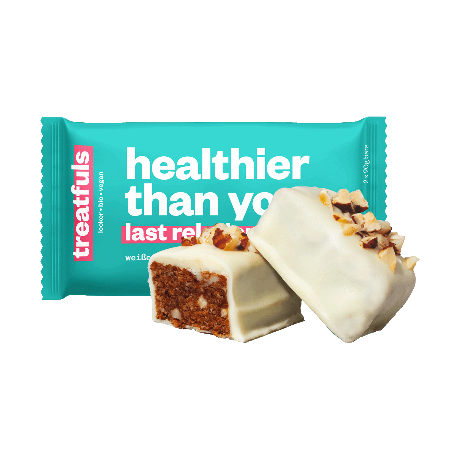 Healthier Than Your Last Relationship white hazelnut cashew bar, Organic, 40g