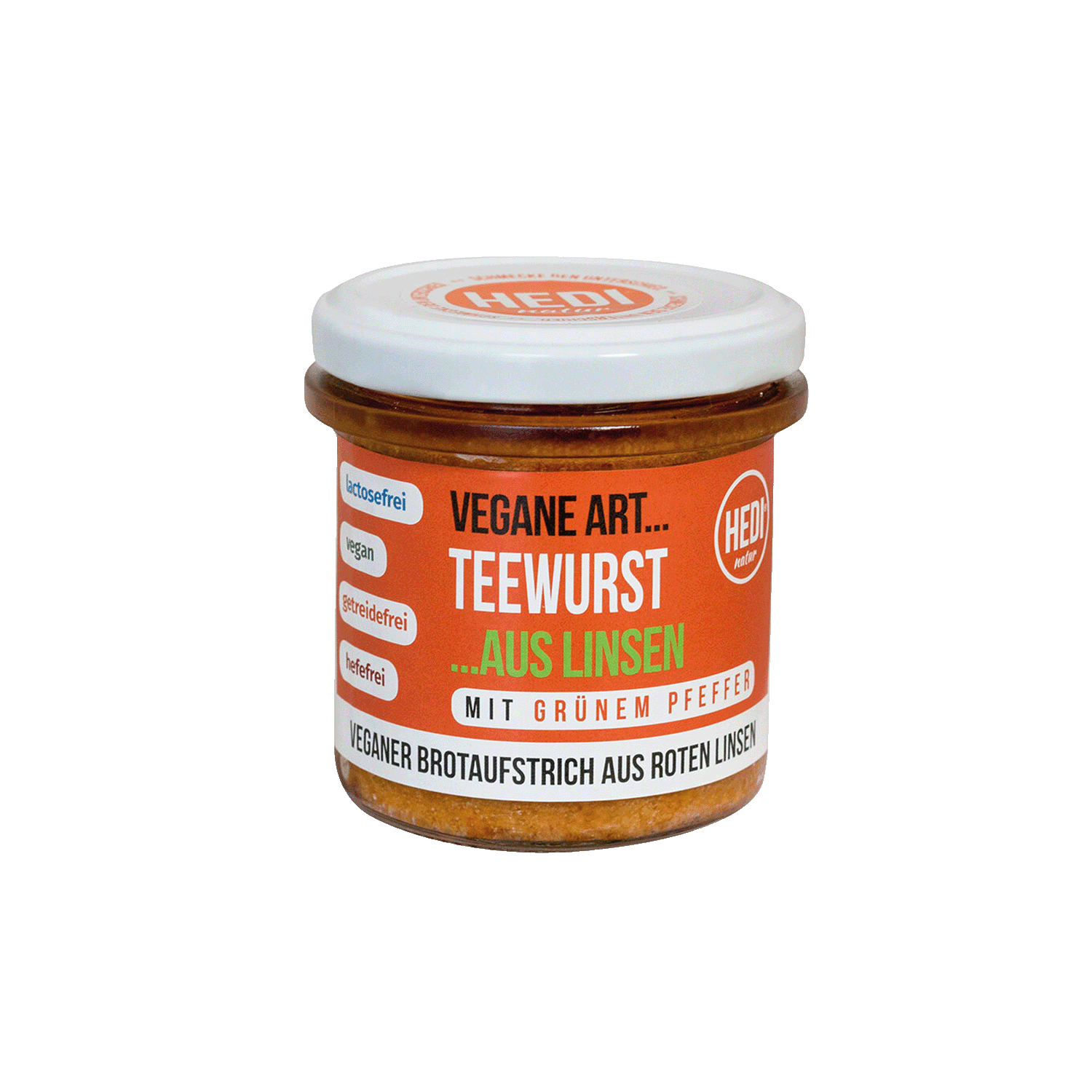 Vegan Style "Teewurst" Made From Lentils With Green Pepper, Organic, 140g