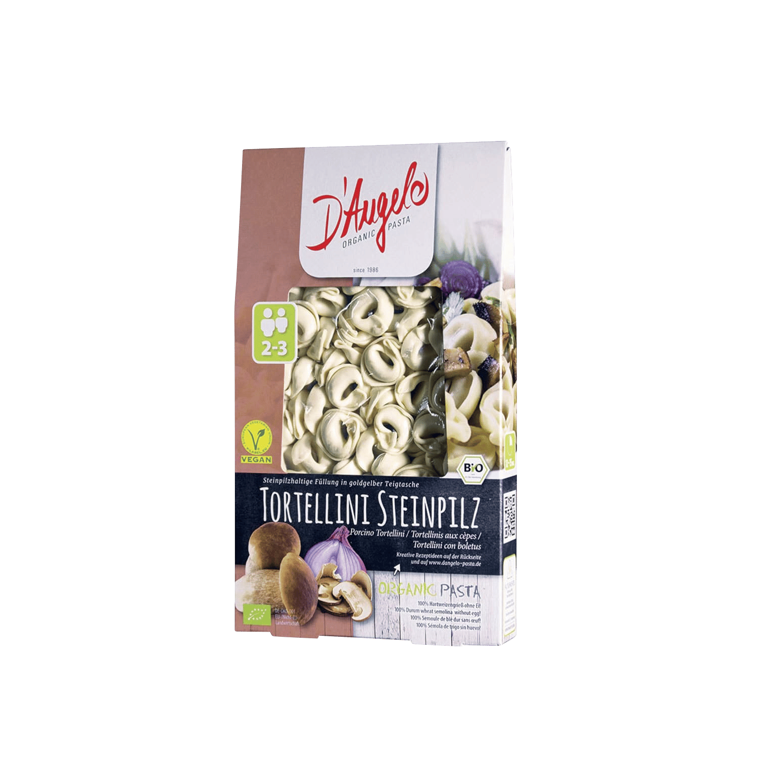 Tortellini Porcini Mushrooms, Organic, 250g