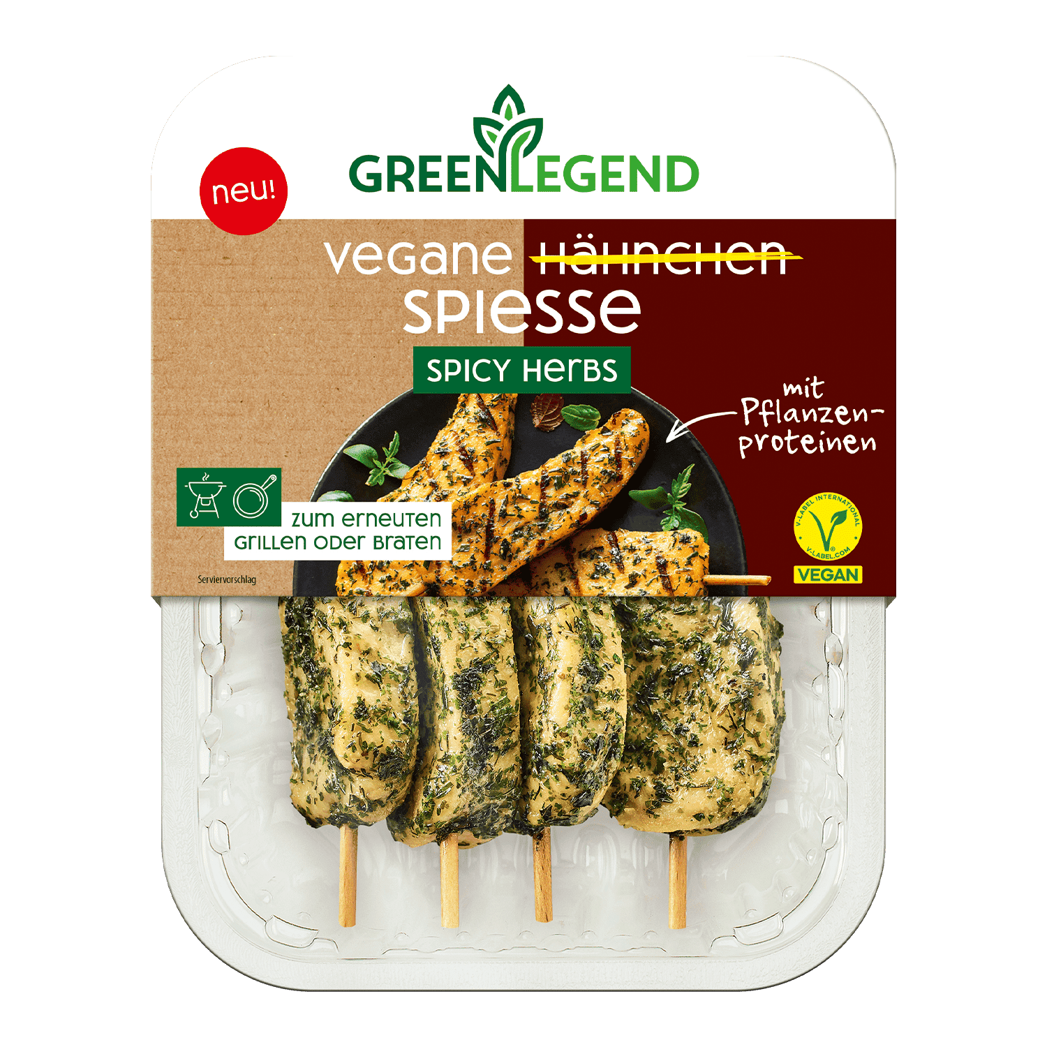VEGAN CHICKEN SPIKES Spicy Herbs, 160g