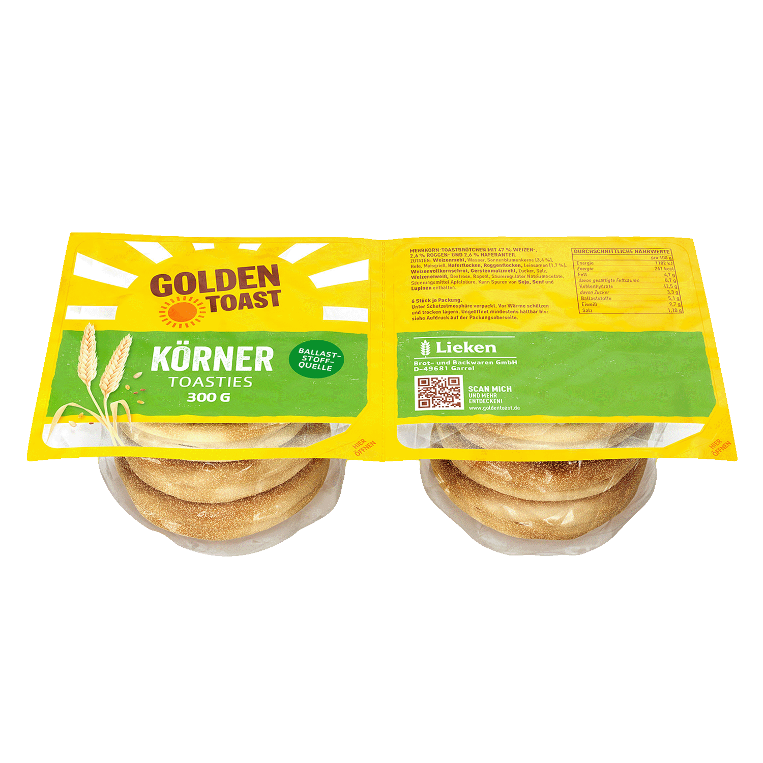 Körner Toasties, 300g