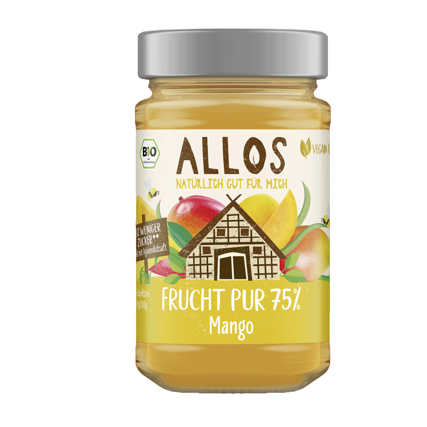 Frucht Pur 75% Mango, BIO, 250g