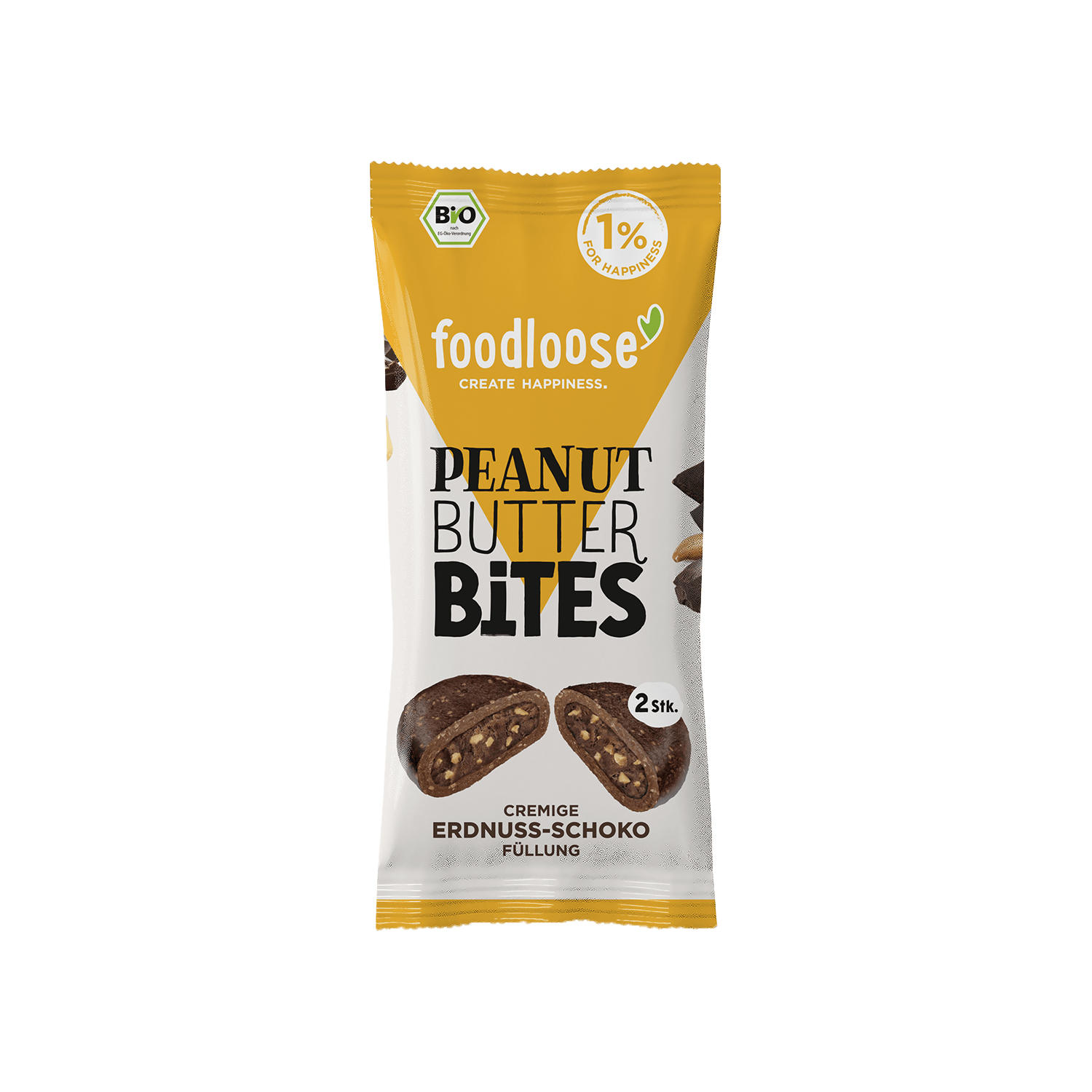 Peanut Butter Bites Choco, Organic, 40g