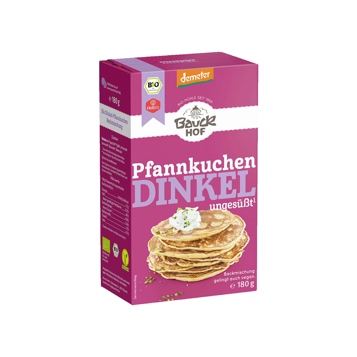 Spelt Pancake Baking Mix, Organic, 180g