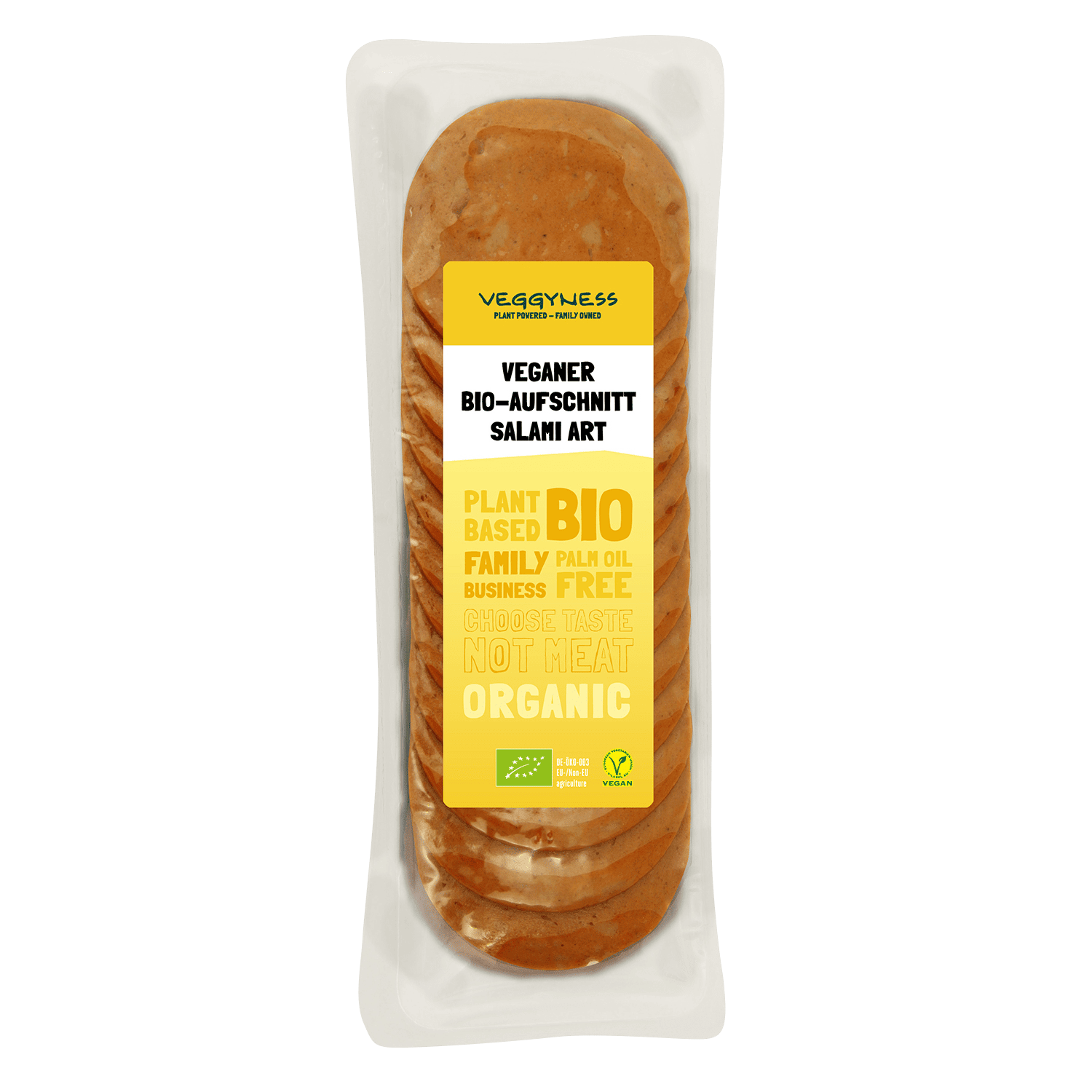 Veganer Aufschnitt Salami Art, BIO, 100g