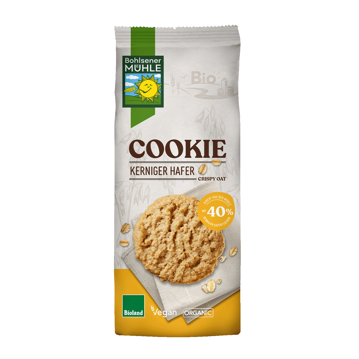 Cookie Crunchy Oat, Organic, 175g