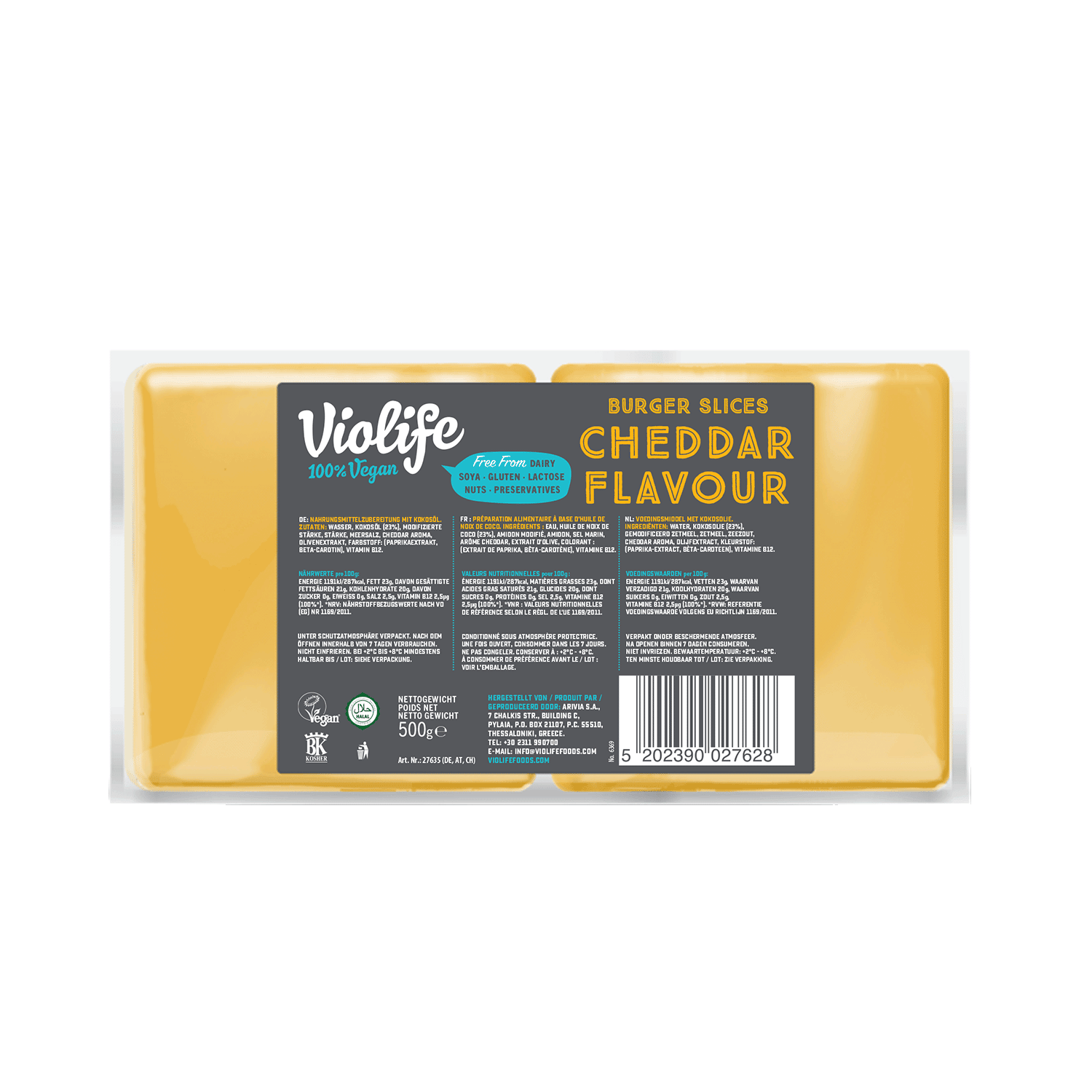 Slices Cheddar Flavour, 500g