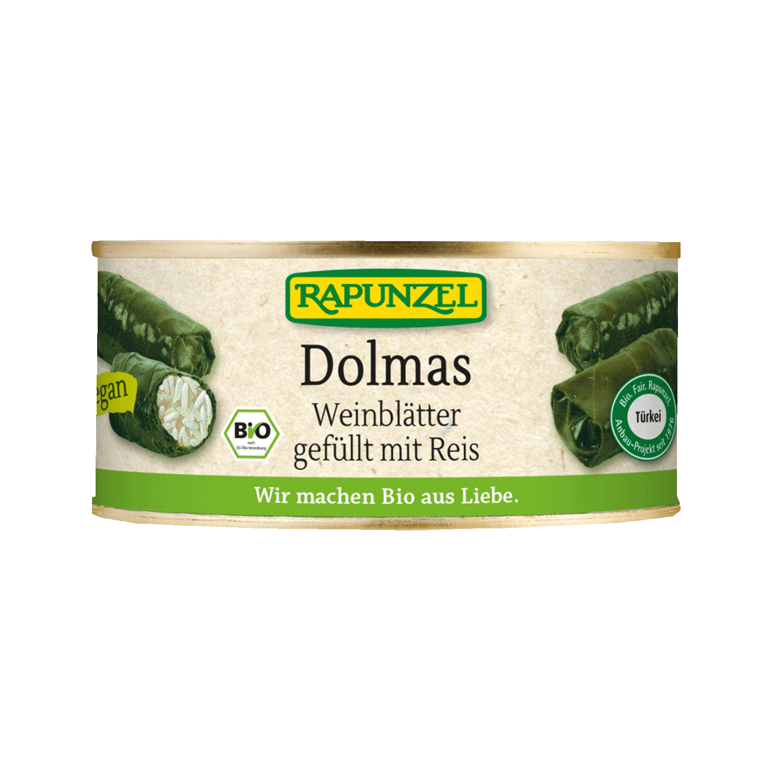 Dolmas Weinblätter gefüllt mit Reis, BIO, 280g