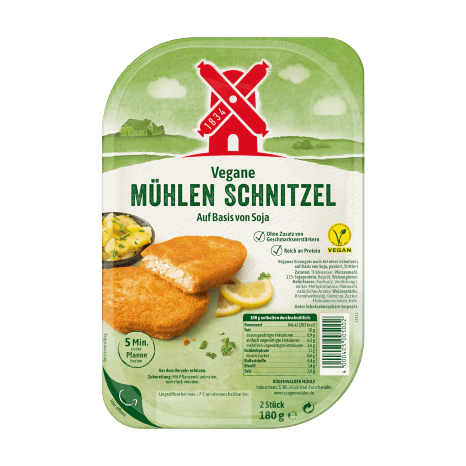 Vegane Mühlen Schnitzel, 180g