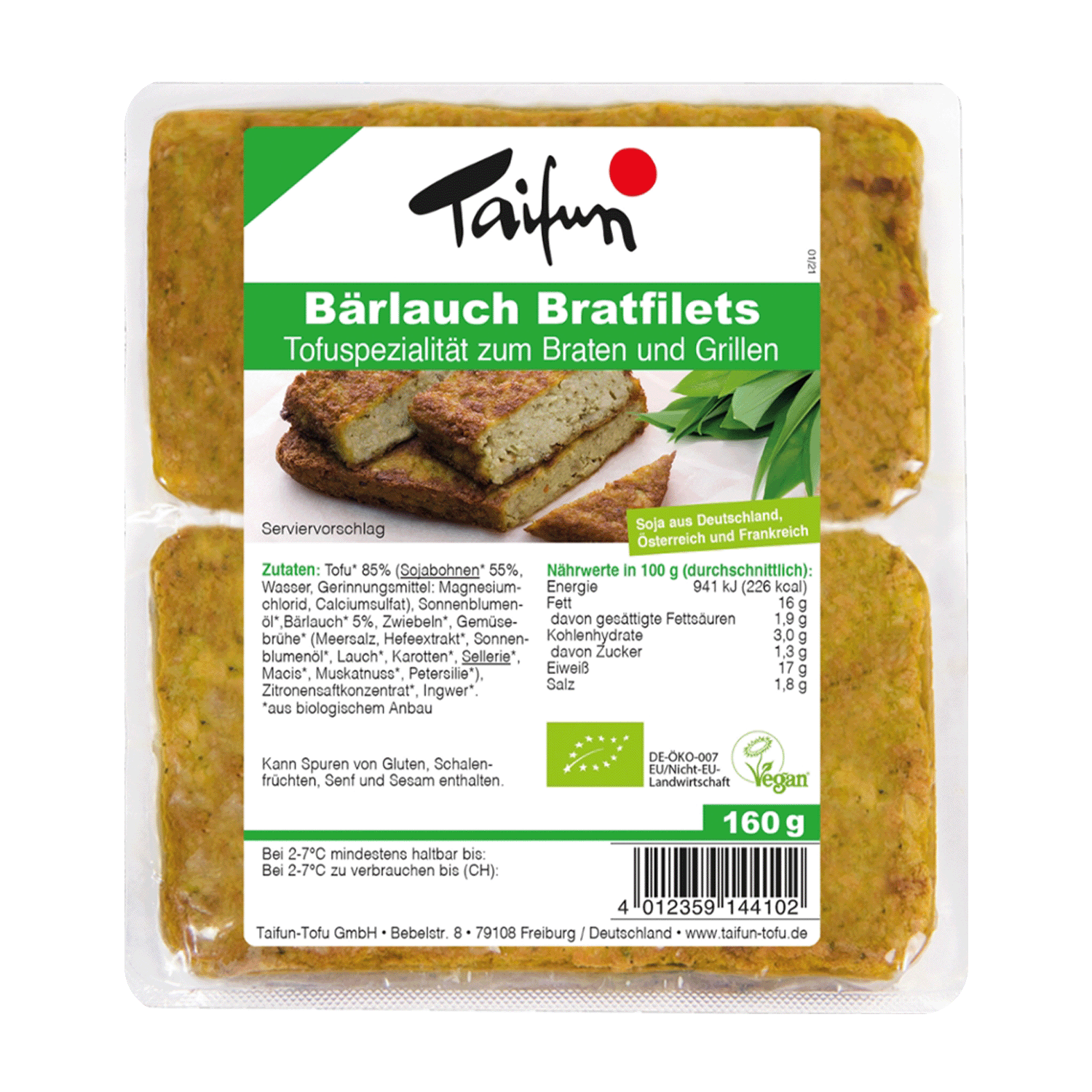 Bärlauch Bratfilets, BIO, 160g